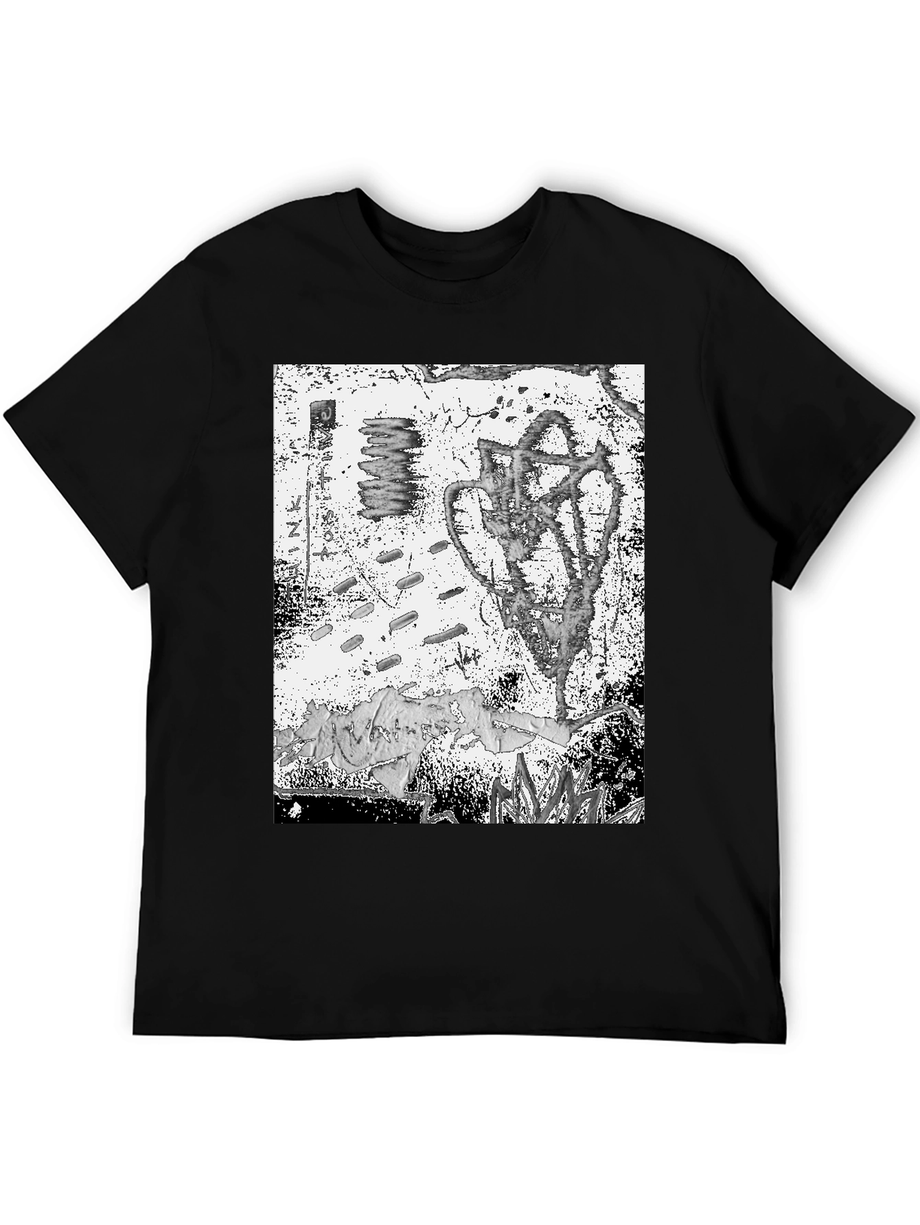 Abstract Graphic Tee - Black Unisex T-Shirt