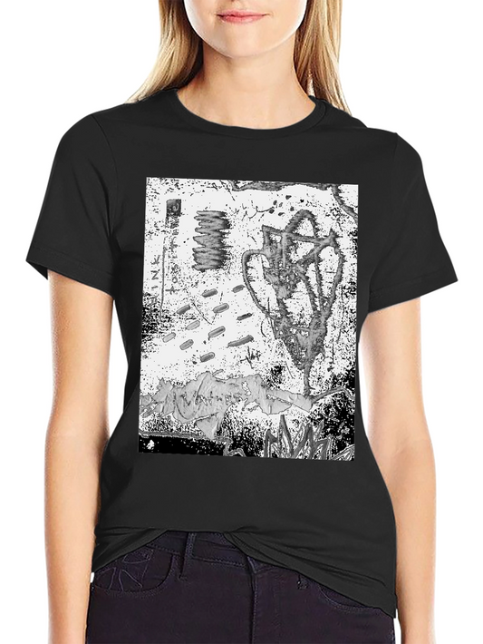 Abstract Graphic Tee - Black Unisex T-Shirt