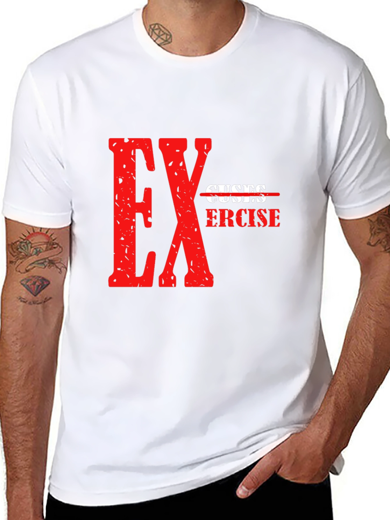 No Excuses Exercise Graphic Tee