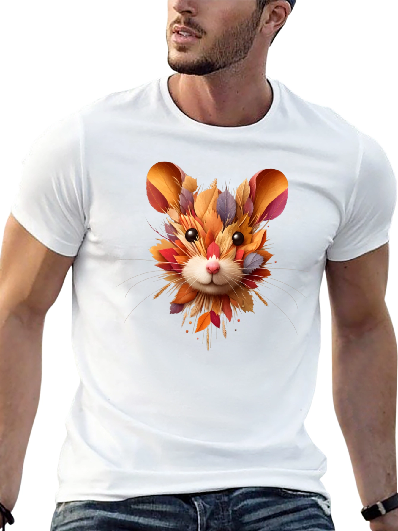 Autumn Hamster Tee - Unique Fall Design