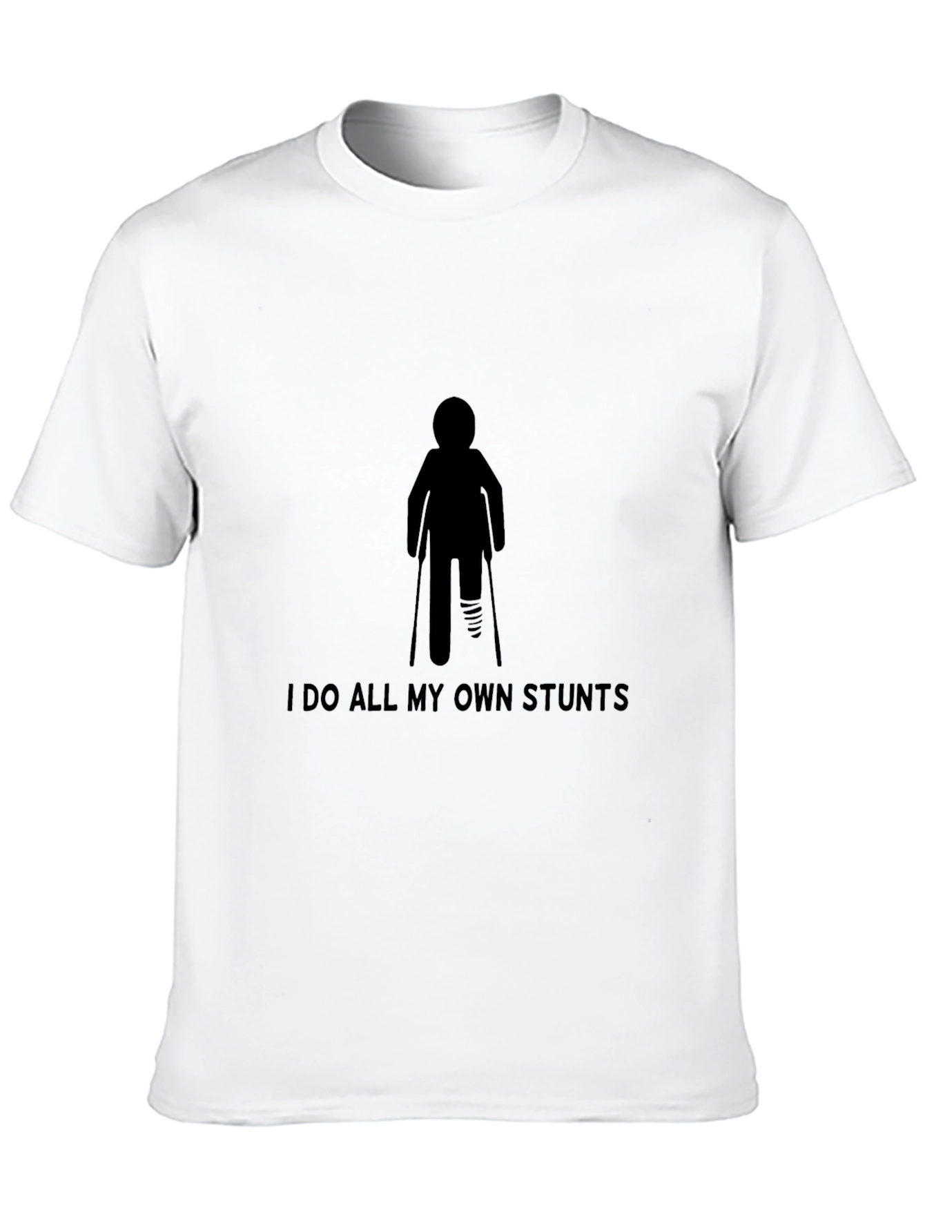Stuntman Amputee Humor Graphic T-Shirt