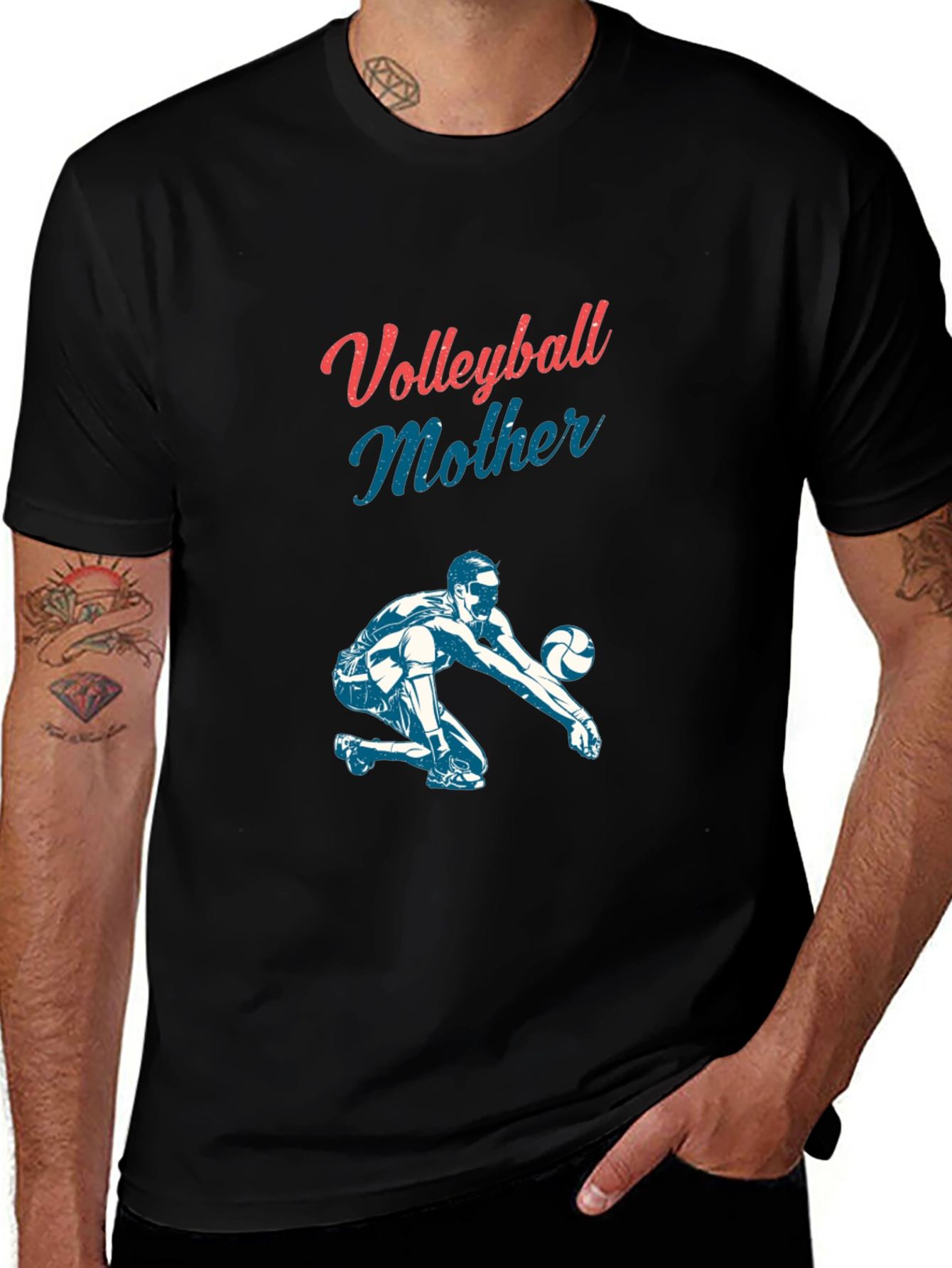 Volleyball Mother Graphic Tee