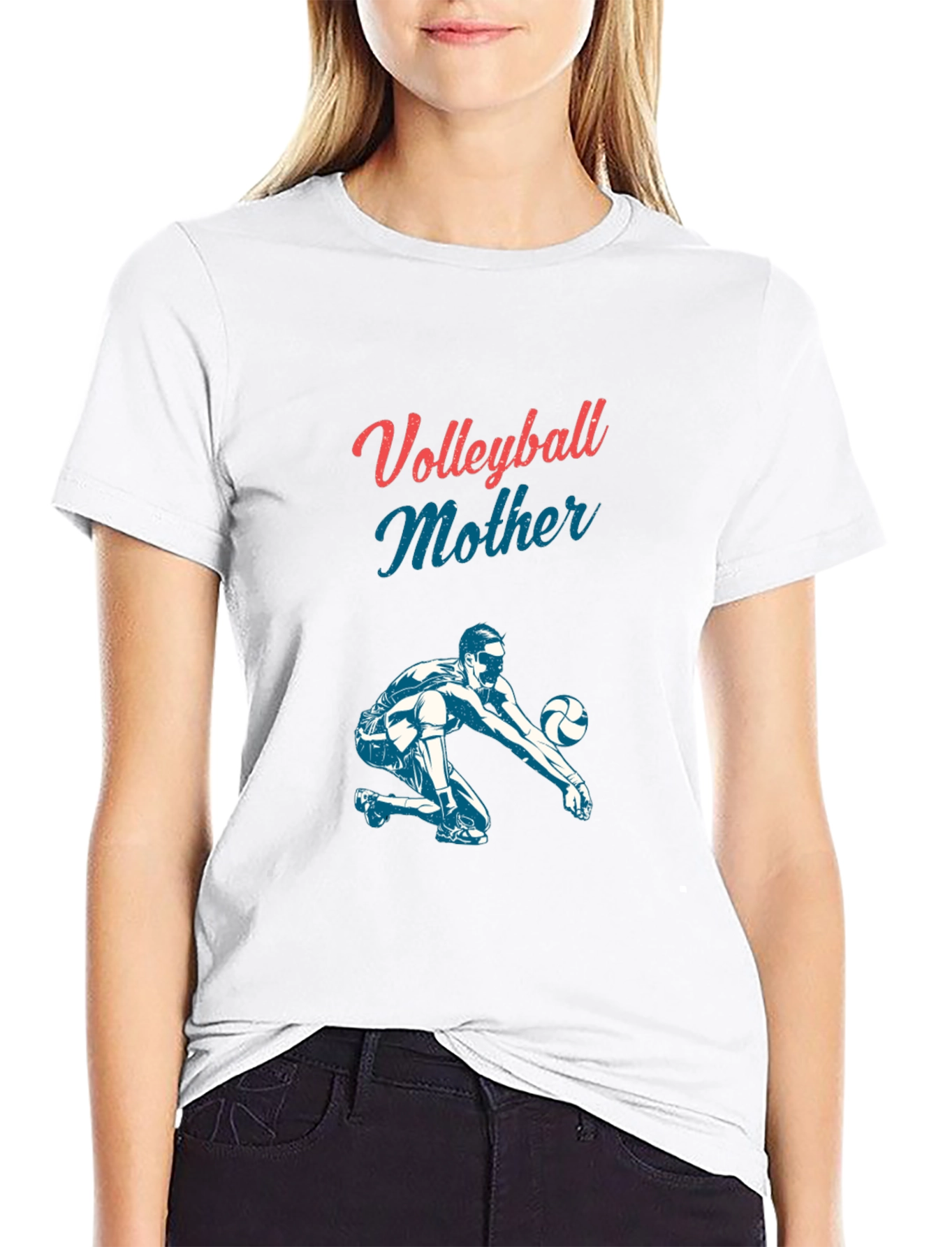 Volleyball Mother Graphic Tee