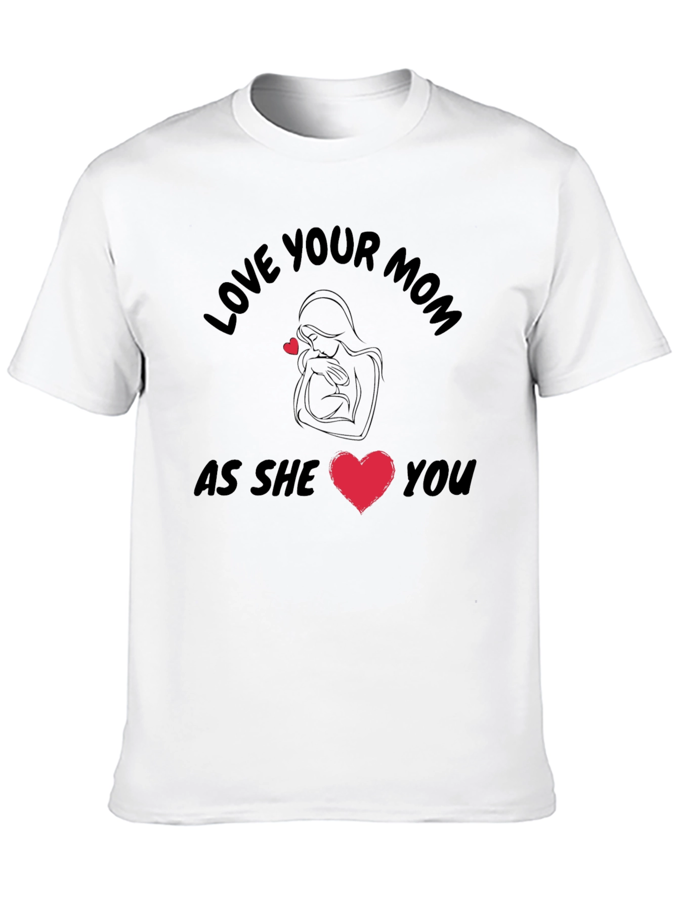 Love Your Mom Black T-Shirt