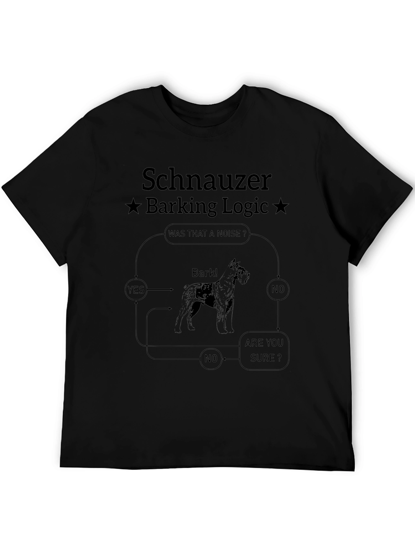 Schnauzer Barking Logic T-Shirt