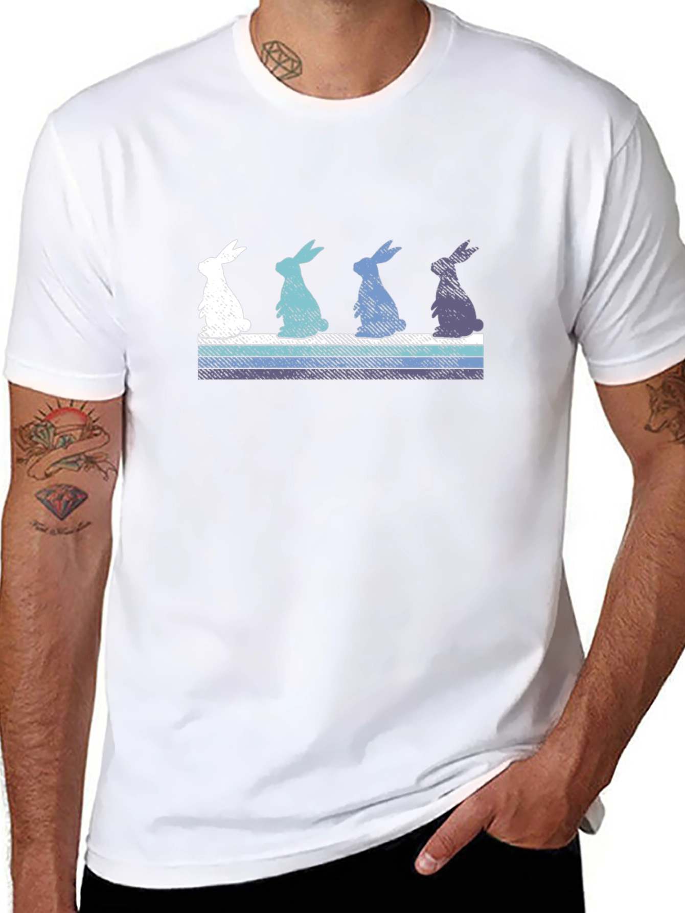 Retro Easter Bunny Graphic Tee