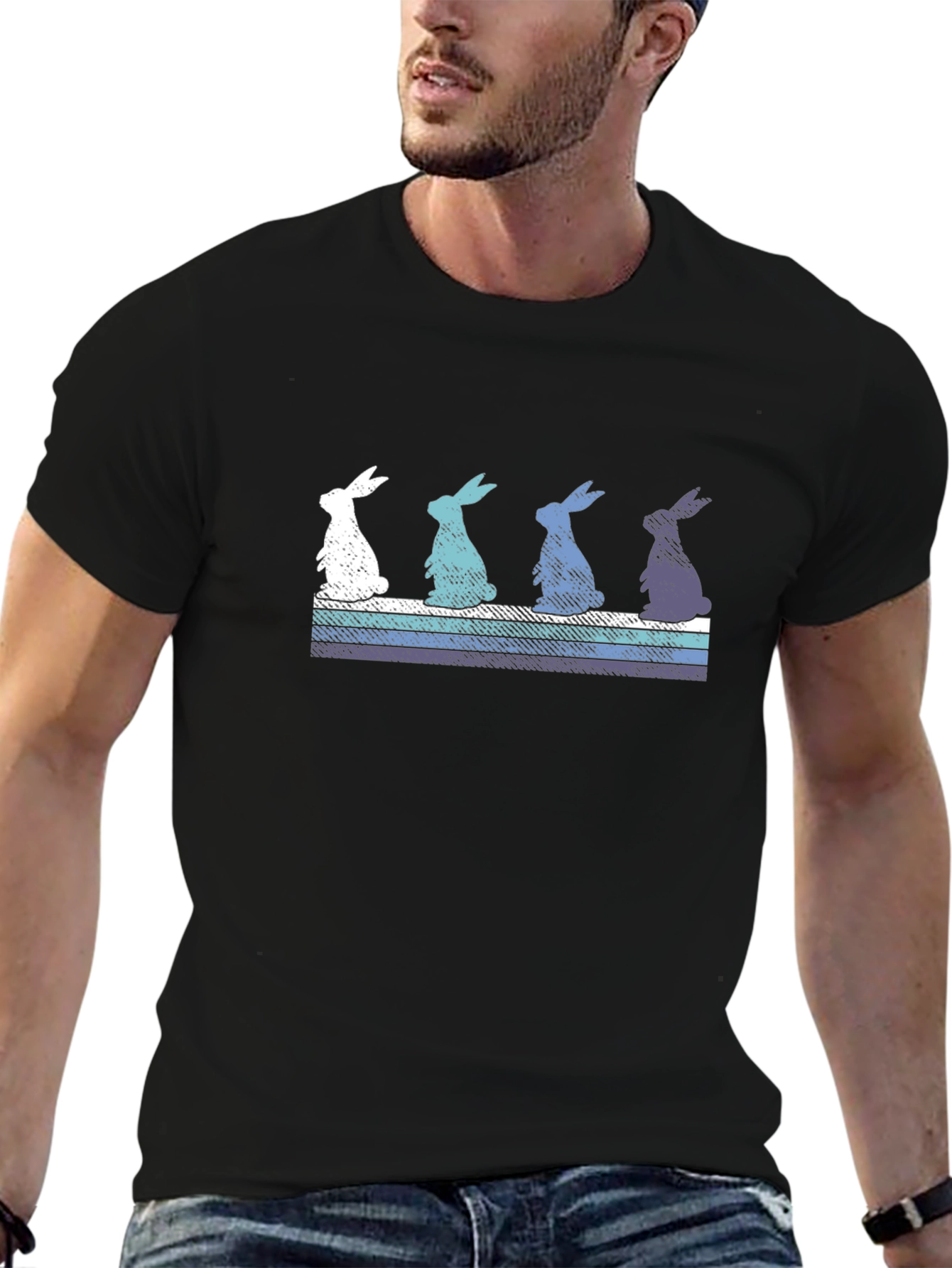 Retro Easter Bunny Graphic Tee