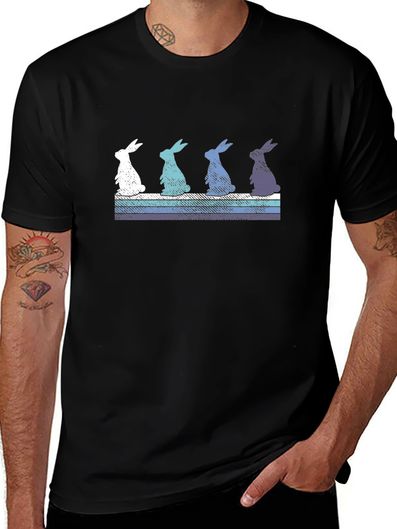 Retro Easter Bunny Graphic Tee