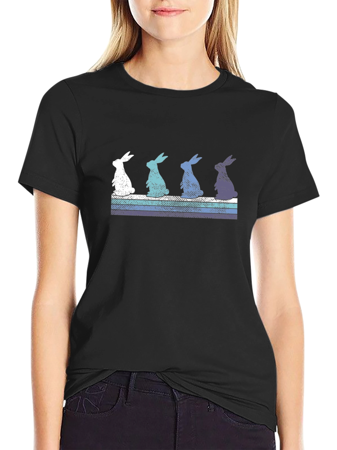 Retro Easter Bunny Graphic Tee