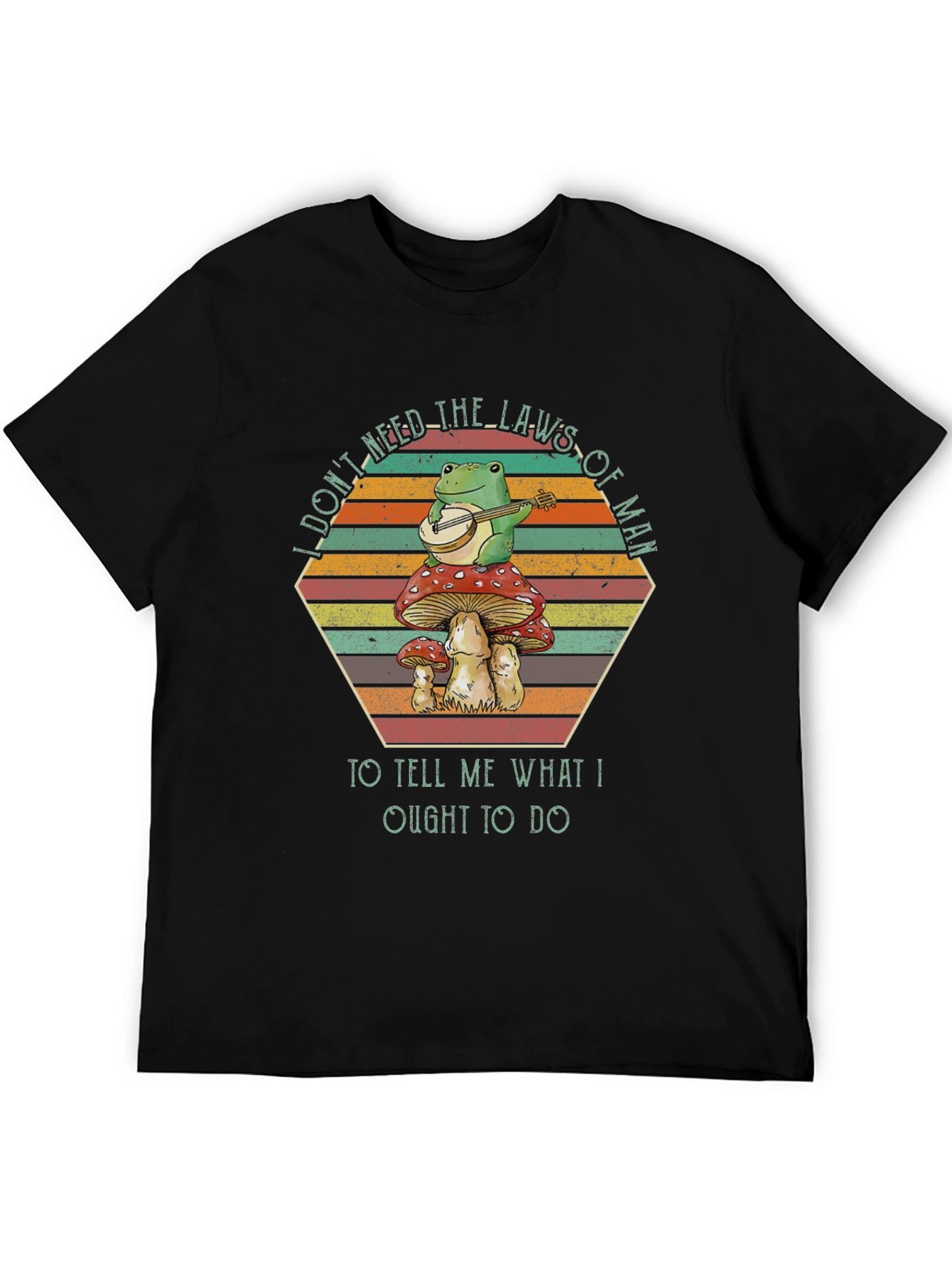 Frog Banjo Mushroom T-Shirt