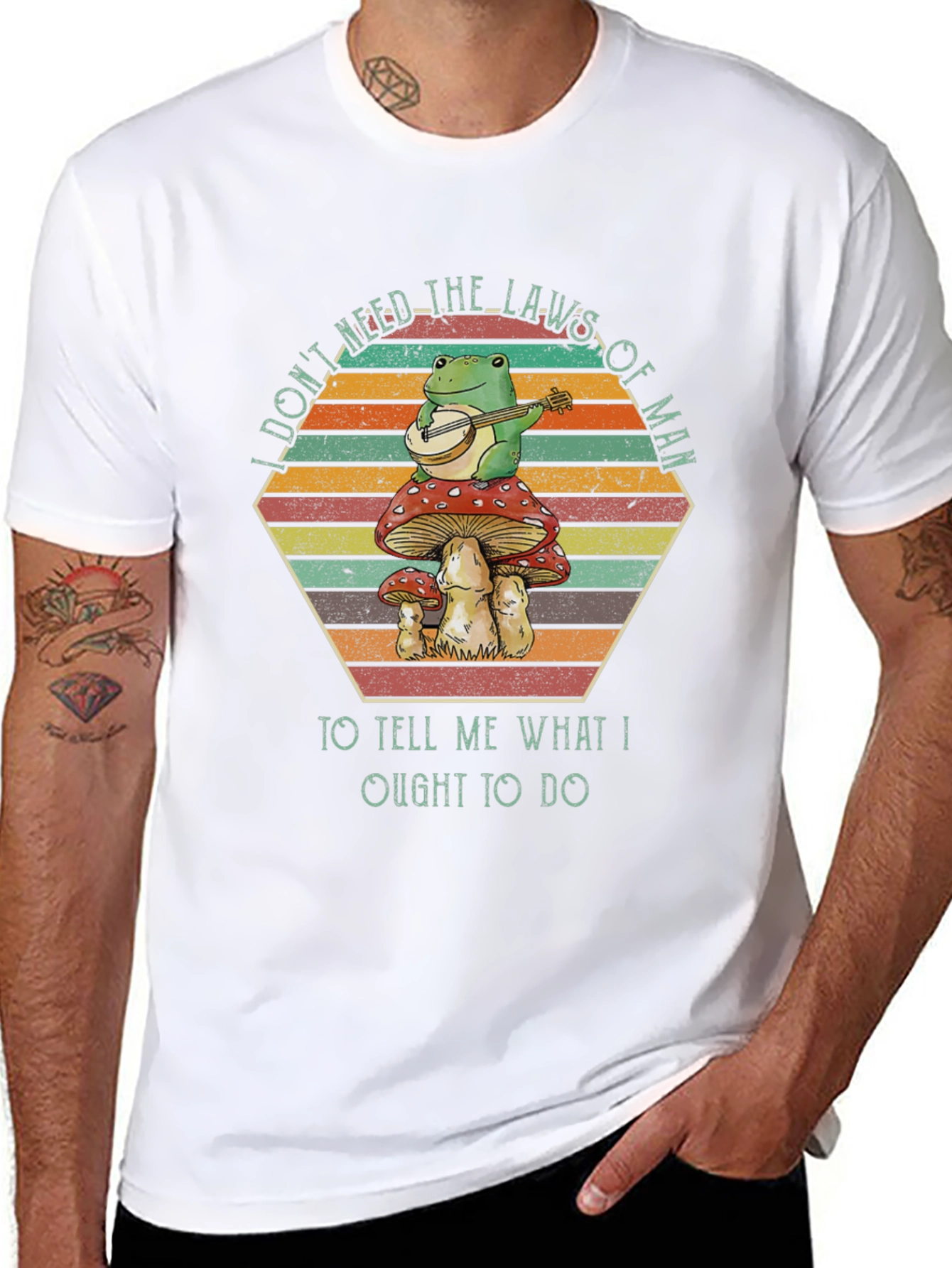 Frog Banjo Mushroom T-Shirt