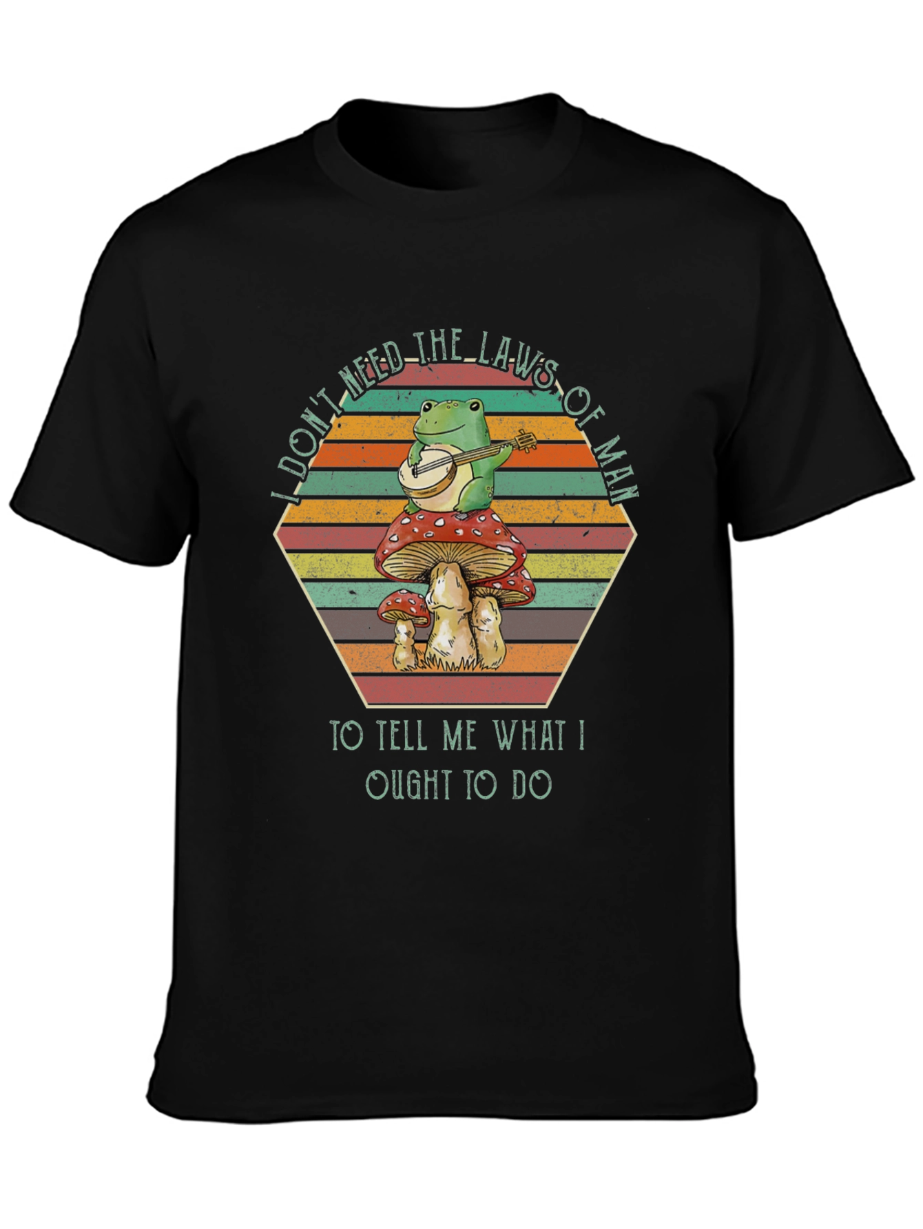 Frog Banjo Mushroom T-Shirt