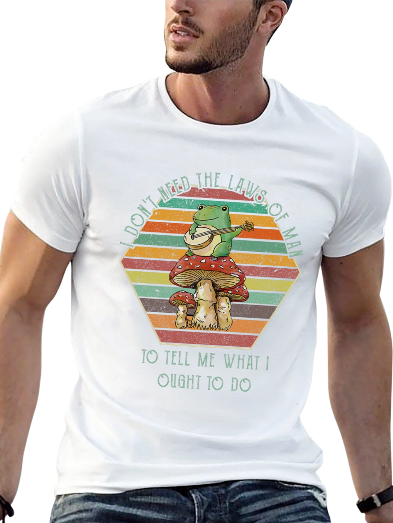 Frog Banjo Mushroom T-Shirt