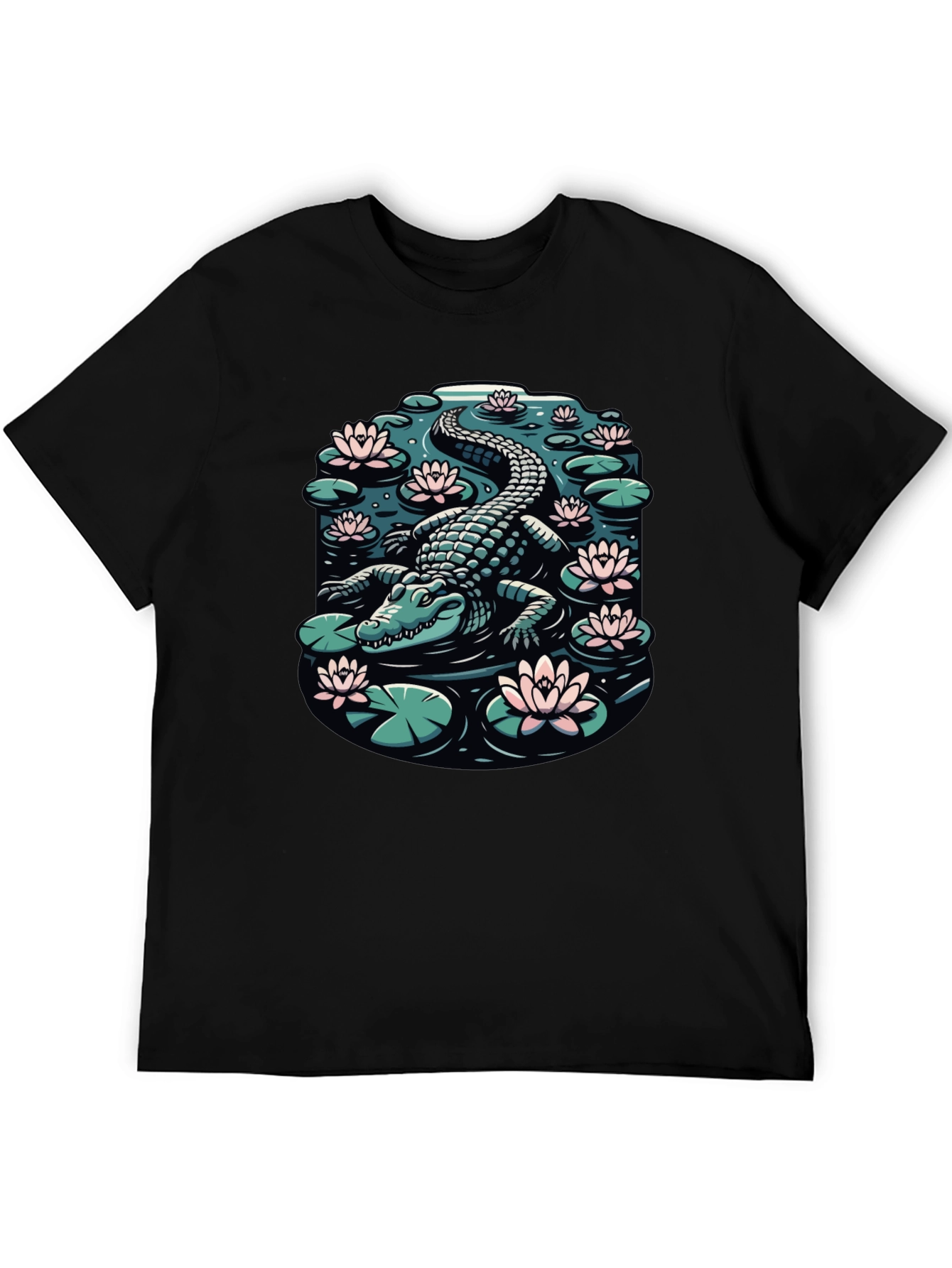 Alligator Pond Graphic Tee - Black