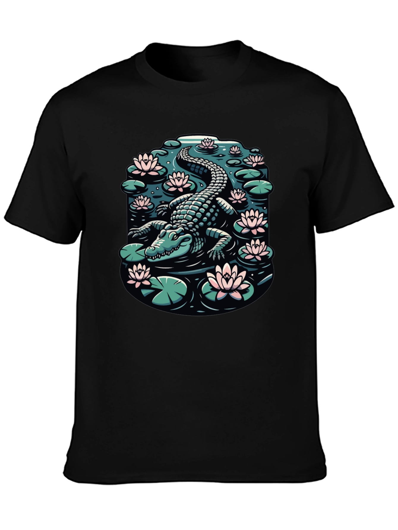 Alligator Pond Graphic Tee - Black