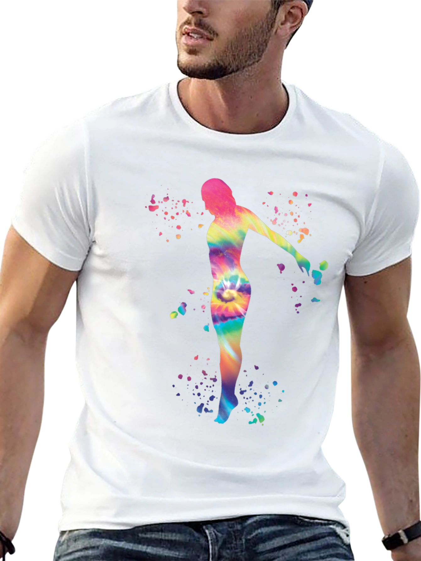 Tie Dye Woman Graphic Tee