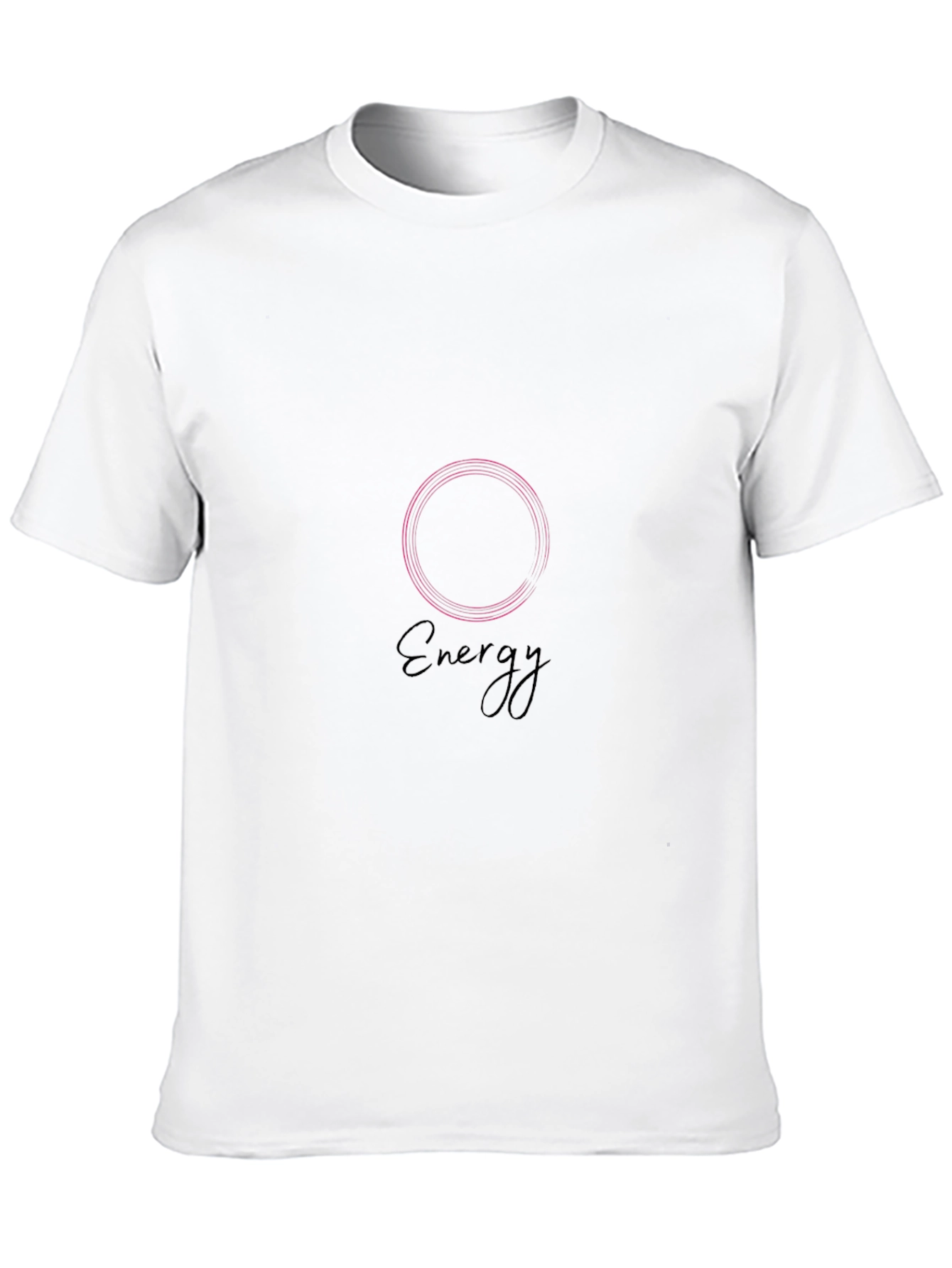 Energy Graphic Print Black T-Shirt