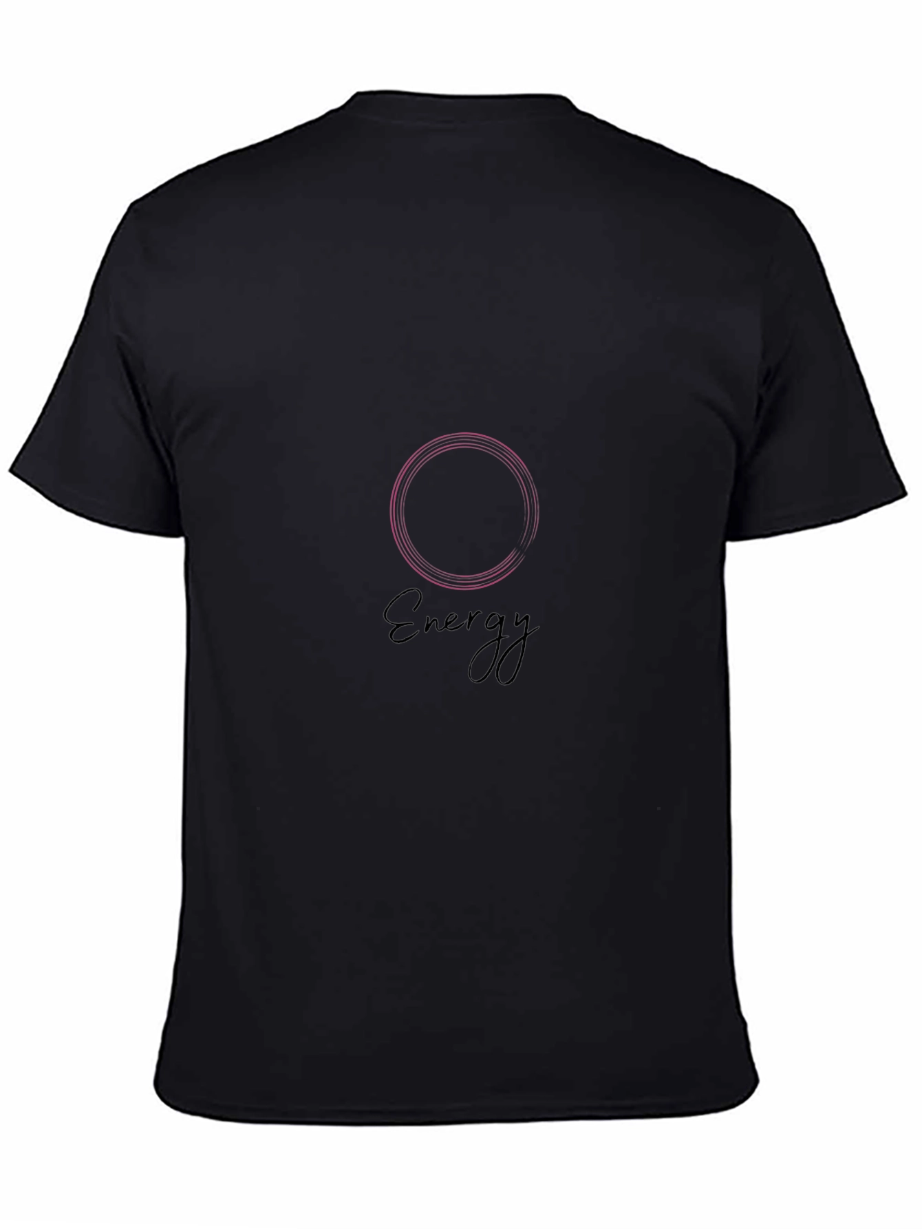 Energy Graphic Print Black T-Shirt