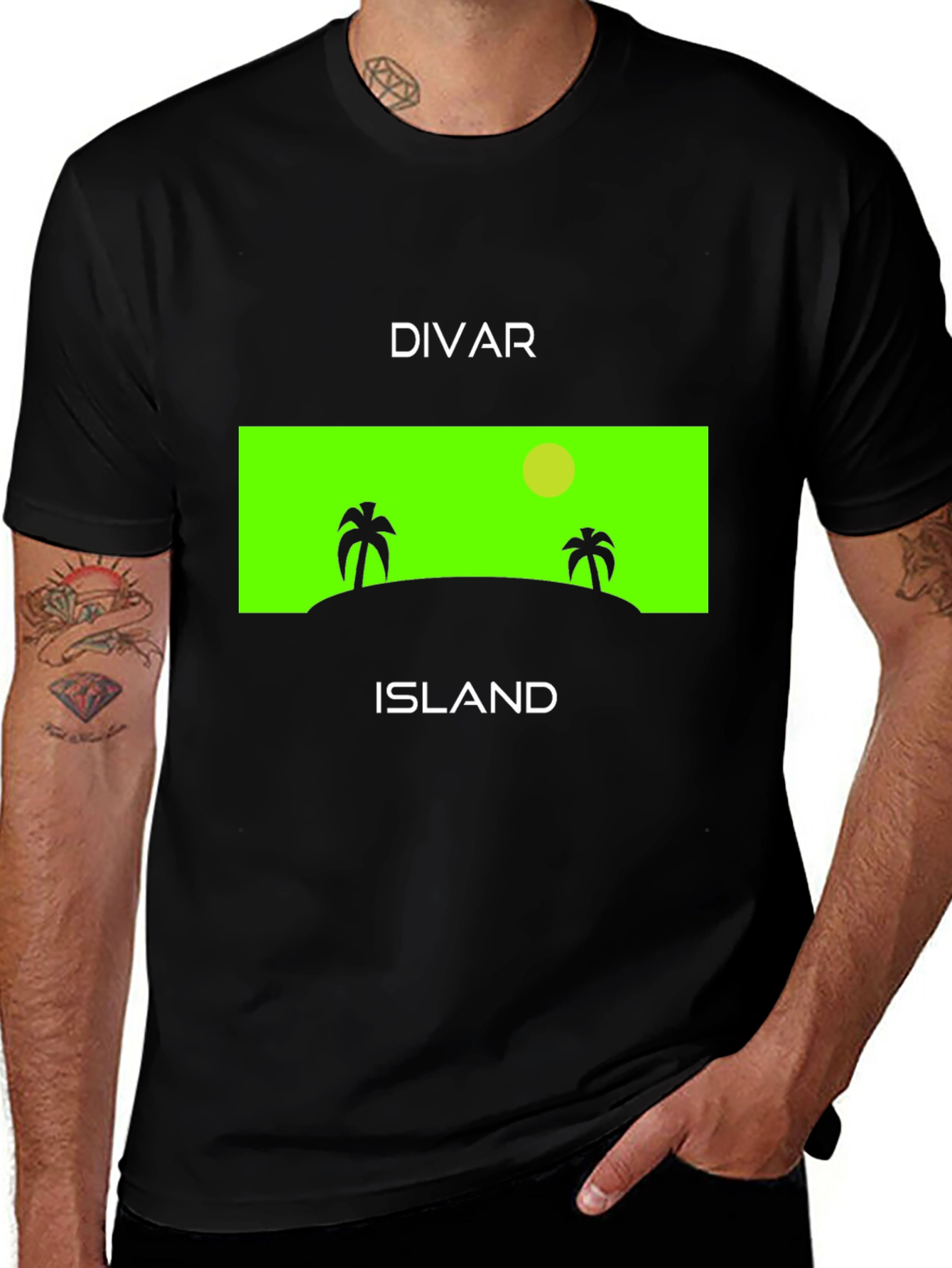 Divar Island Graphic T-Shirt - Tropical Vacation Tee