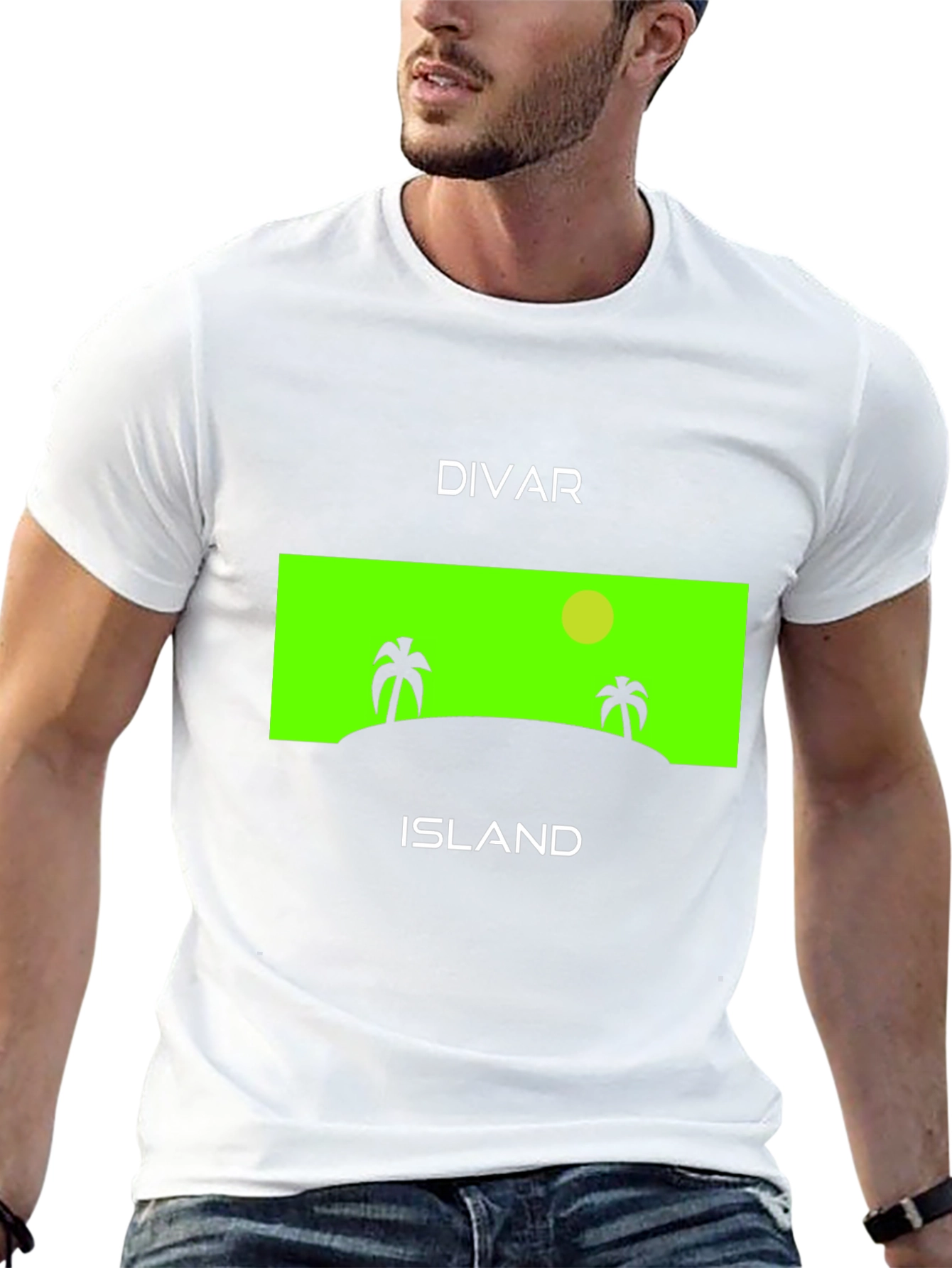 Divar Island Graphic T-Shirt - Tropical Vacation Tee