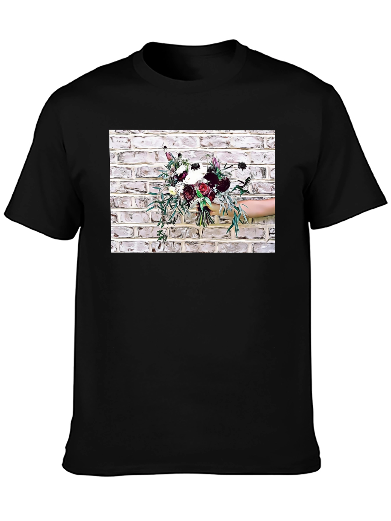Floral Bouquet Graphic Tee - Stylish & Unique