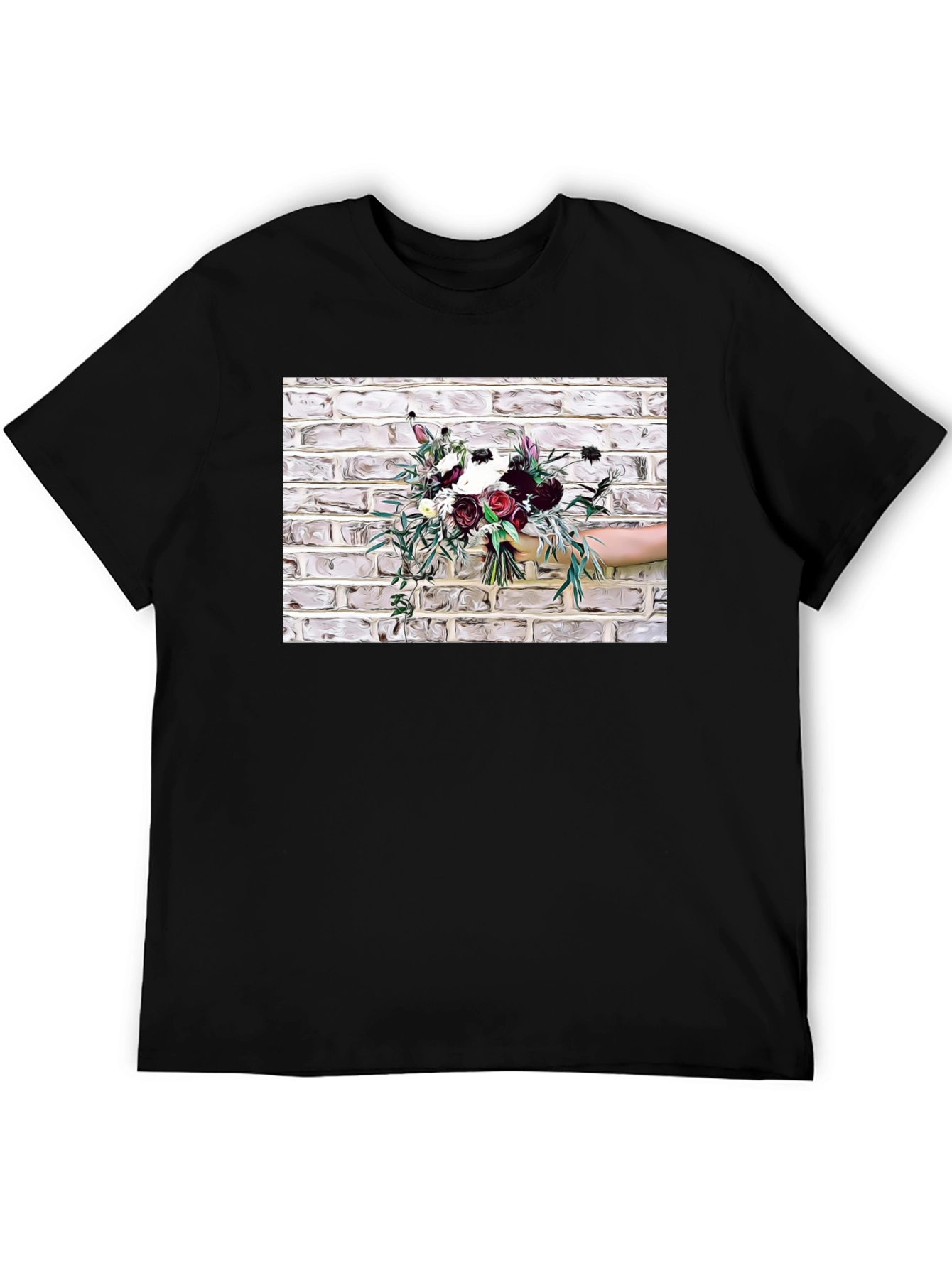 Floral Bouquet Graphic Tee - Stylish & Unique