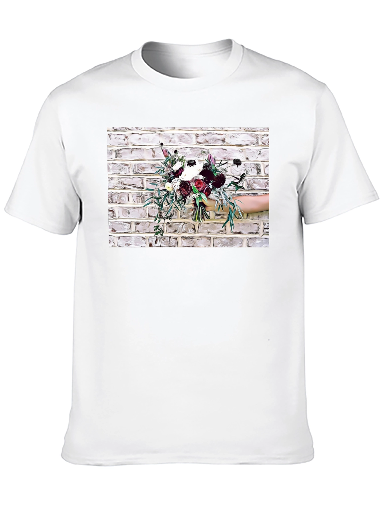 Floral Bouquet Graphic Tee - Stylish & Unique