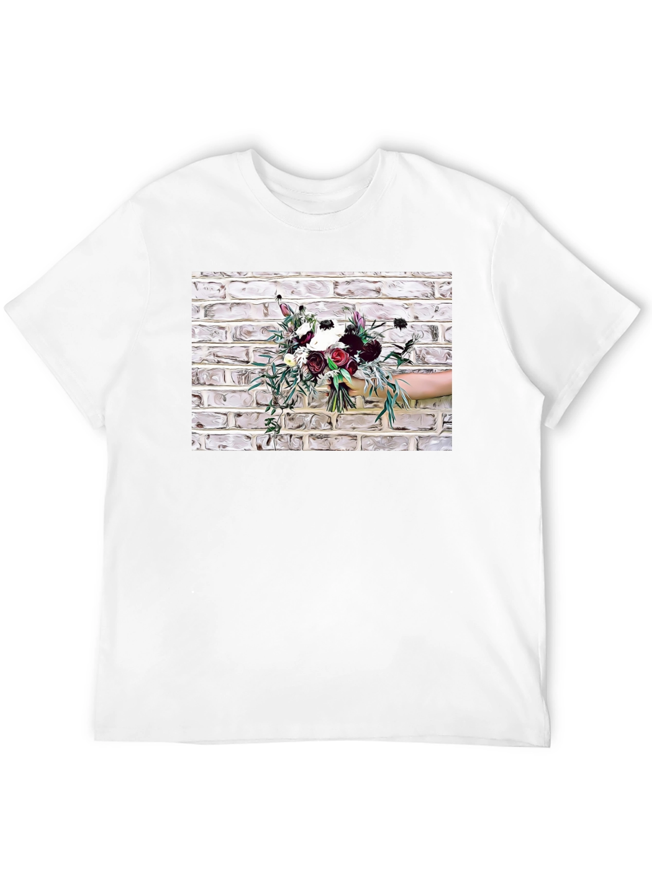 Floral Bouquet Graphic Tee - Stylish & Unique