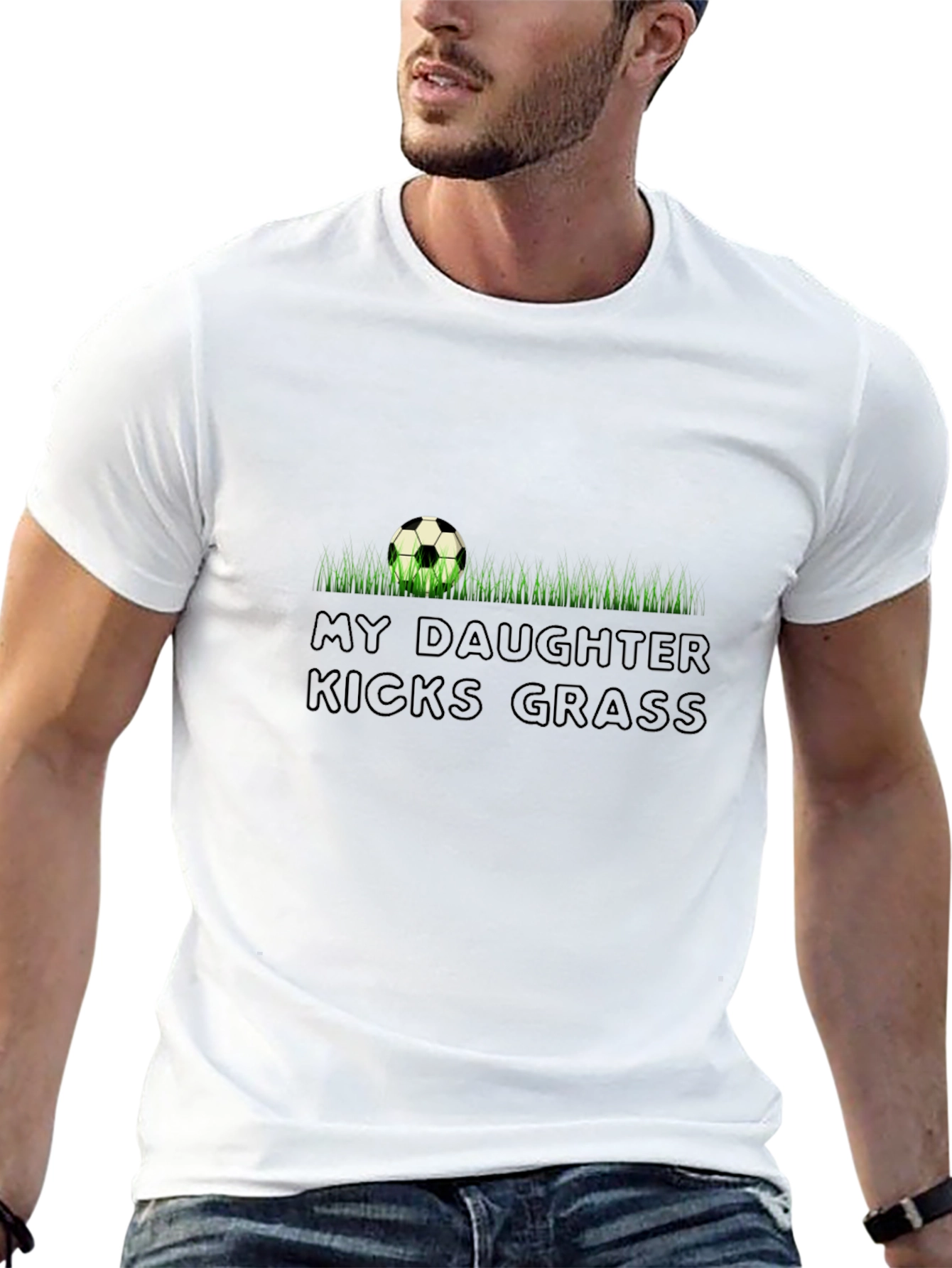 Soccer Dad Shirt - My Daughter Kicks Grass