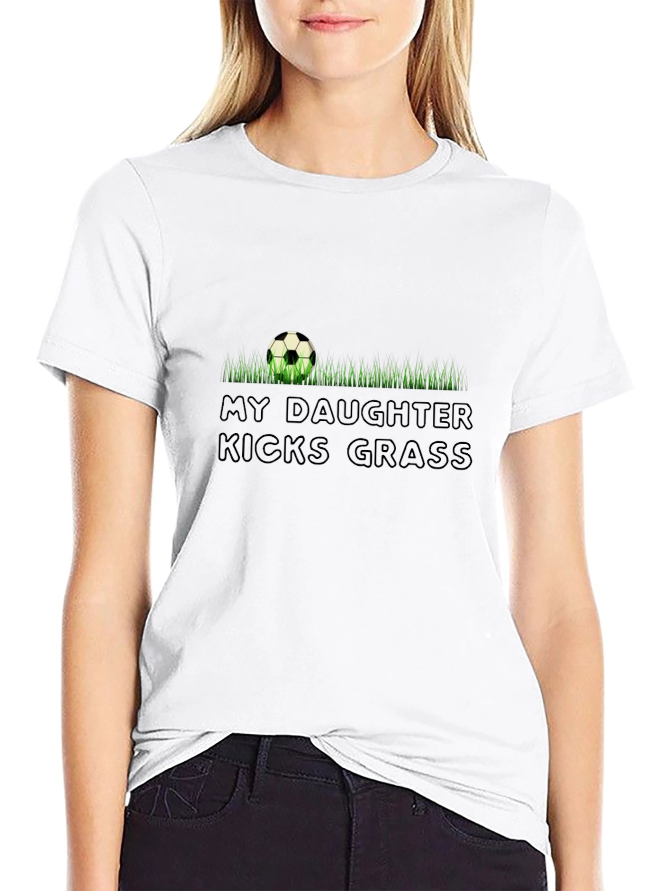 Soccer Dad Shirt - My Daughter Kicks Grass