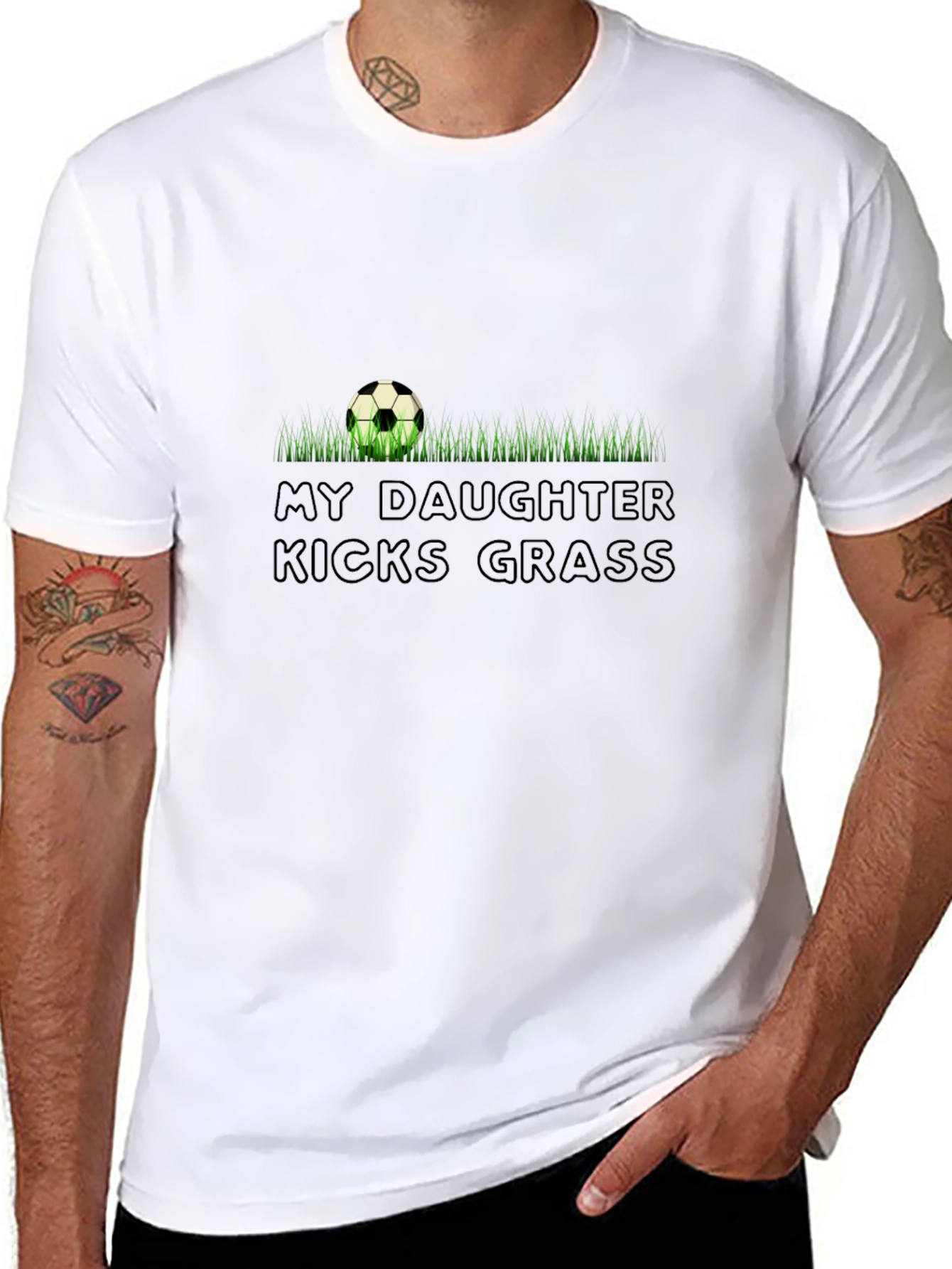 Soccer Dad Shirt - My Daughter Kicks Grass