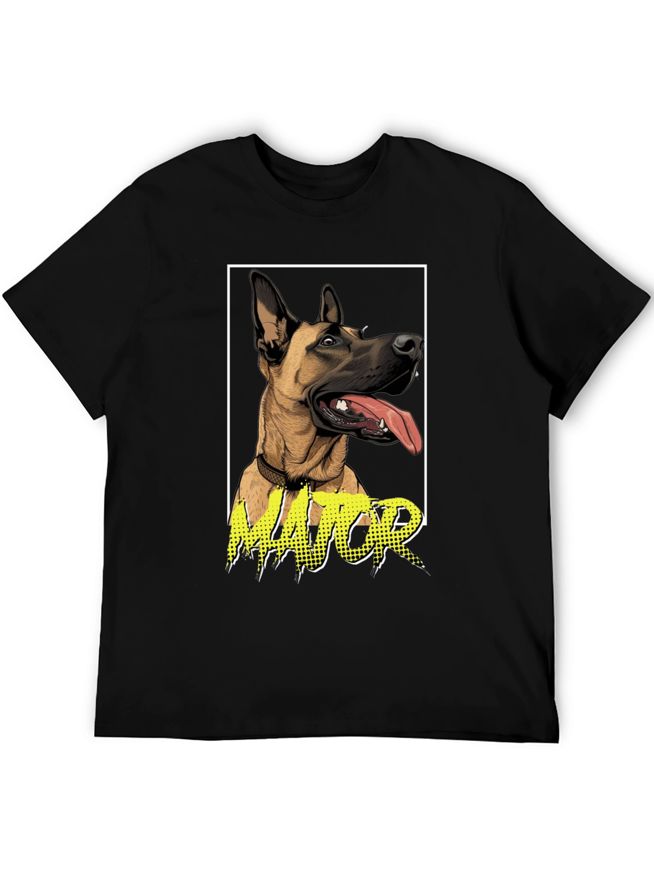 Dog Lovers Major Graphic Tee - Black