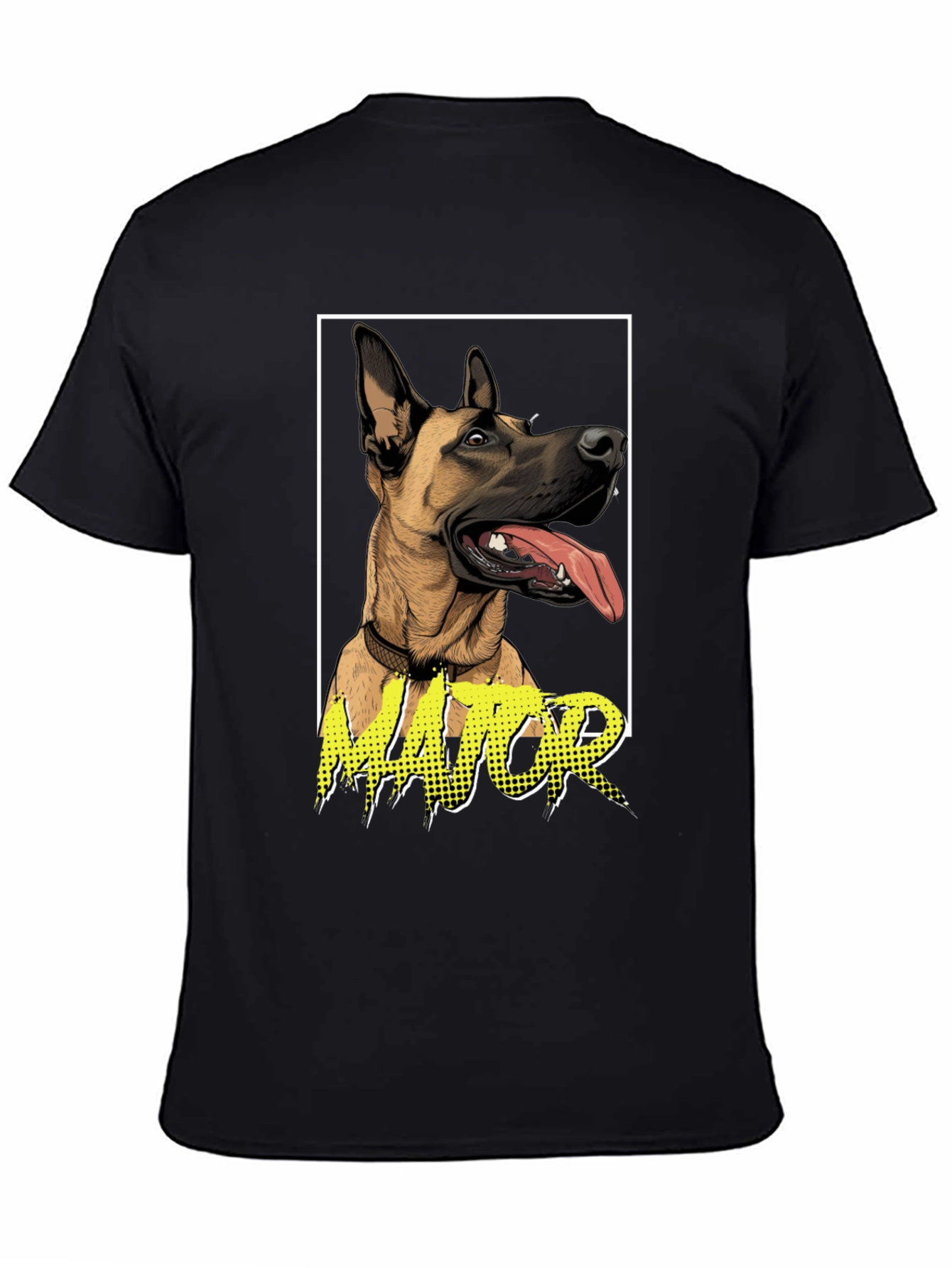Dog Lovers Major Graphic Tee - Black