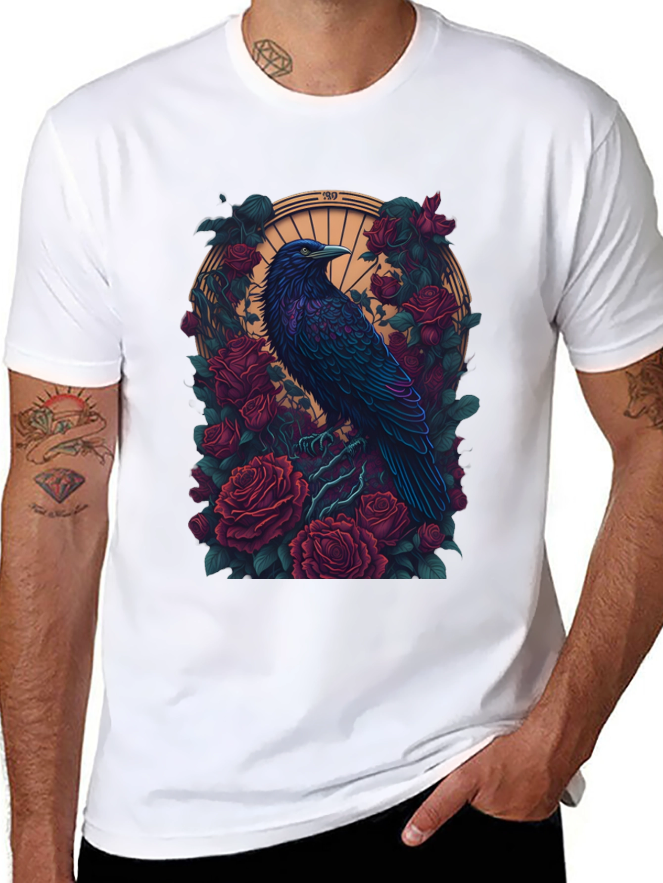 Raven & Roses Graphic T-Shirt