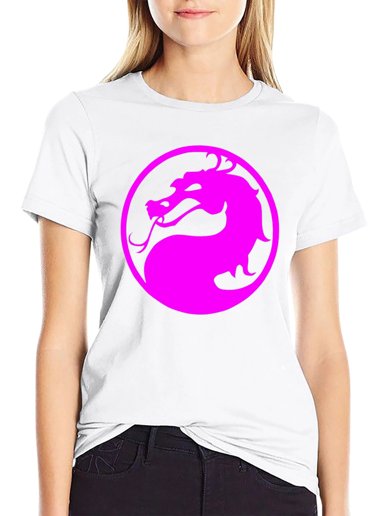 Mortal Kombat Dragon Logo Black T-Shirt