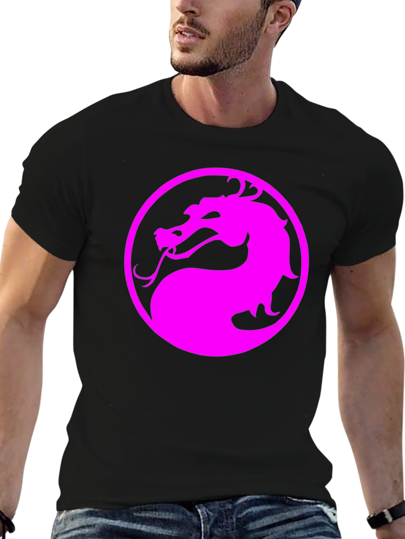 Mortal Kombat Dragon Logo Black T-Shirt