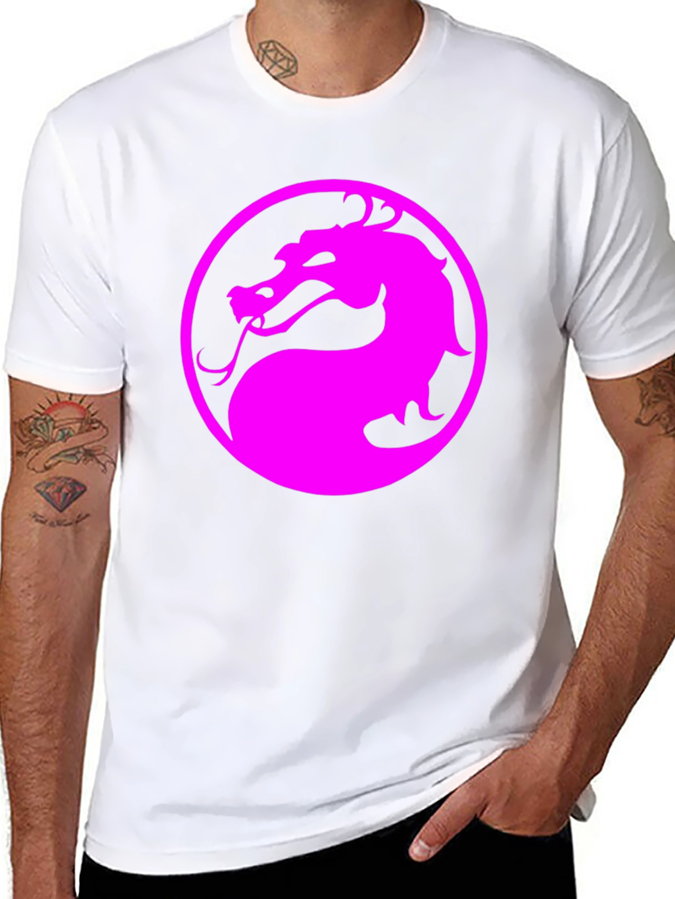 Mortal Kombat Dragon Logo Black T-Shirt
