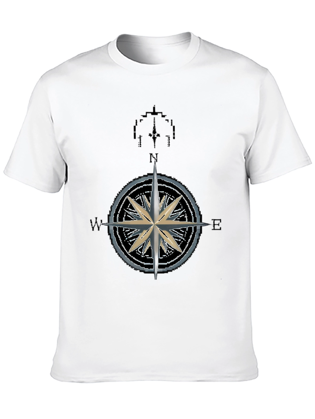 Nautical Compass Rose Graphic T-Shirt - Mens