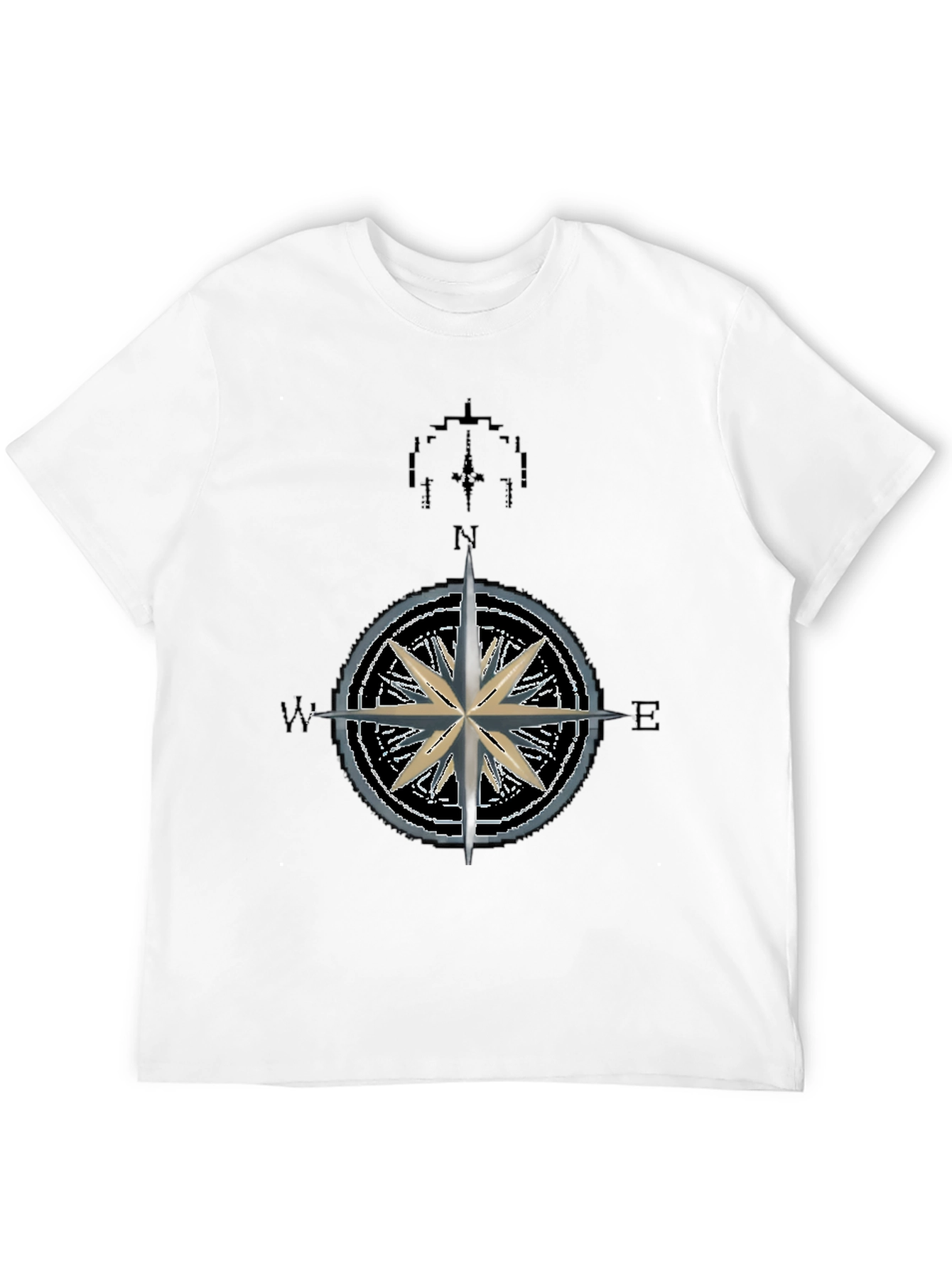 Nautical Compass Rose Graphic T-Shirt - Mens