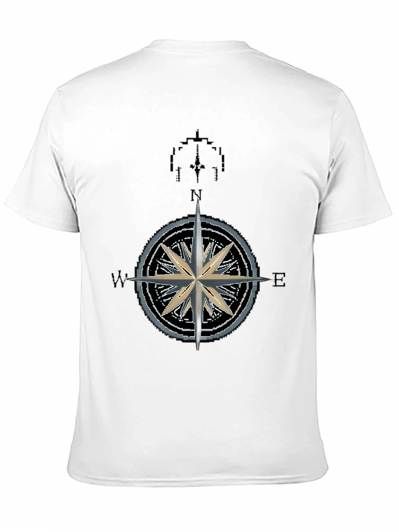 Nautical Compass Rose Graphic T-Shirt - Mens