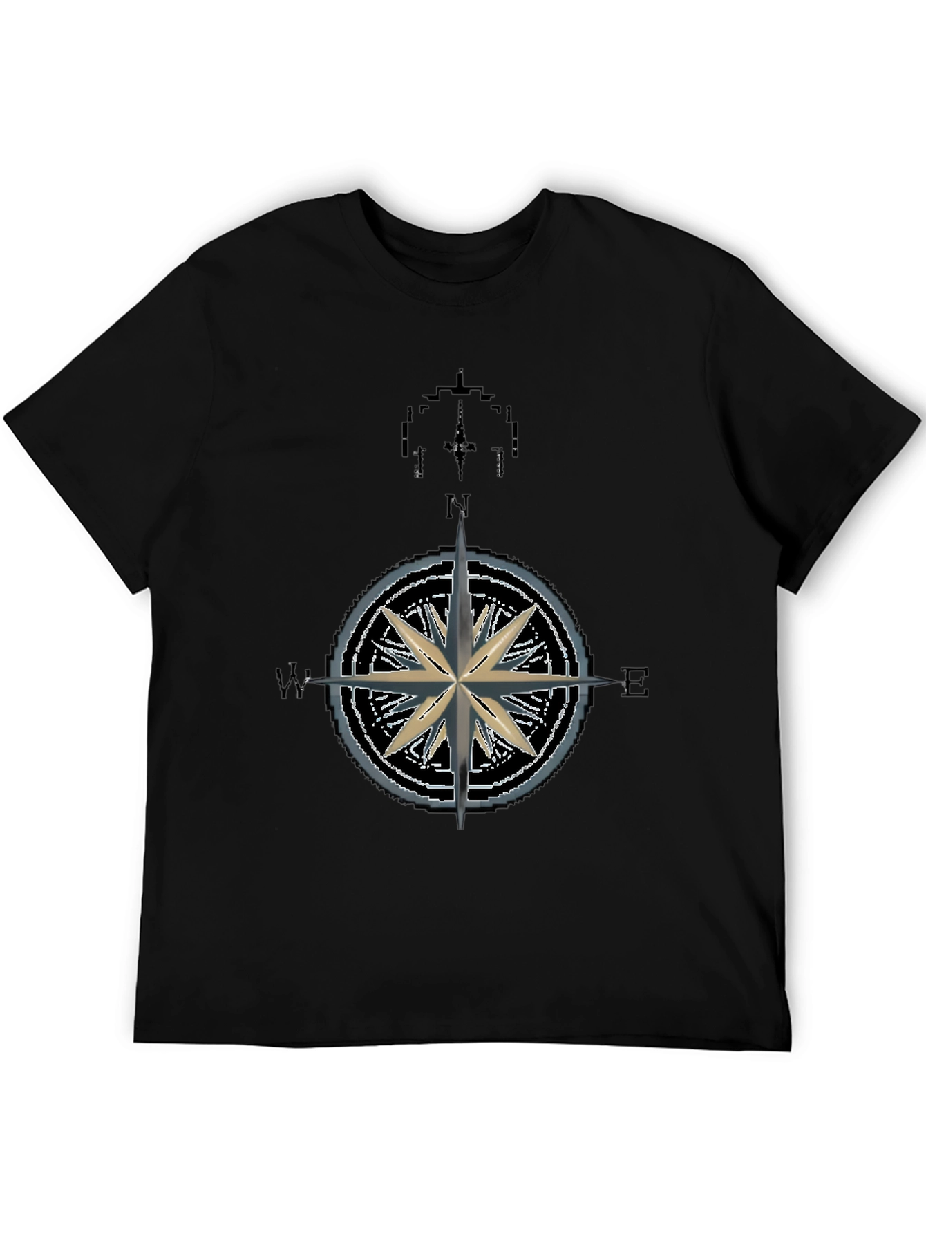 Nautical Compass Rose Graphic T-Shirt - Mens