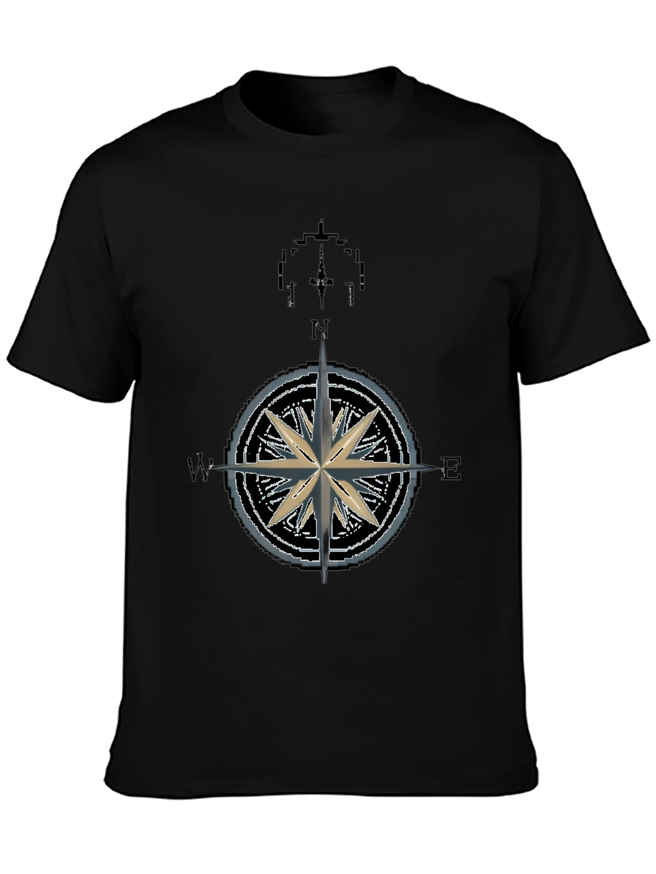 Nautical Compass Rose Graphic T-Shirt - Mens