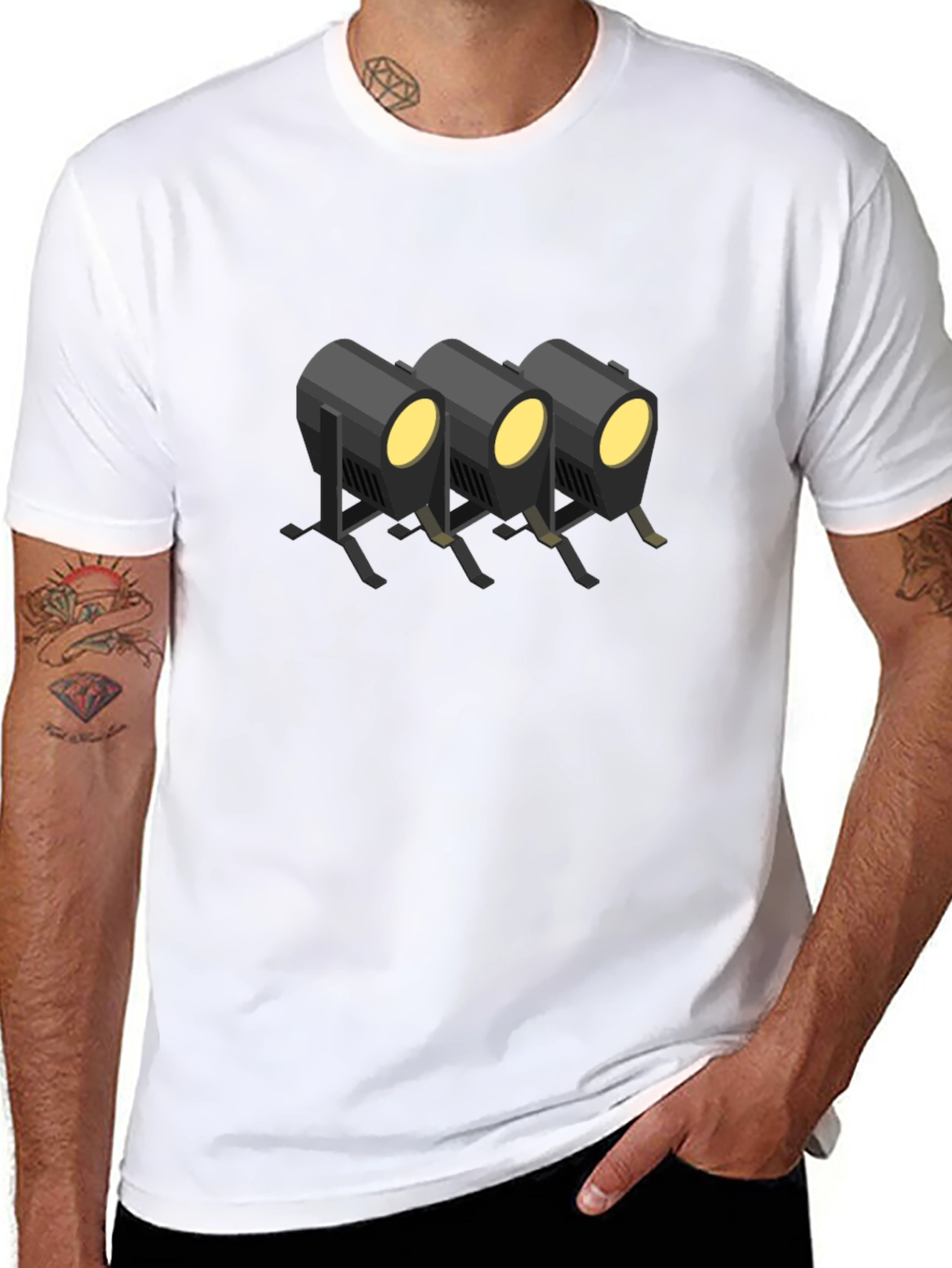 Spotlight Graphic Tee - Black
