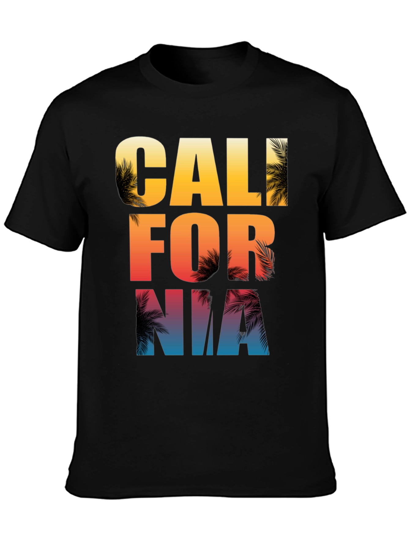 California Palm Tree Graphic Print T-Shirt