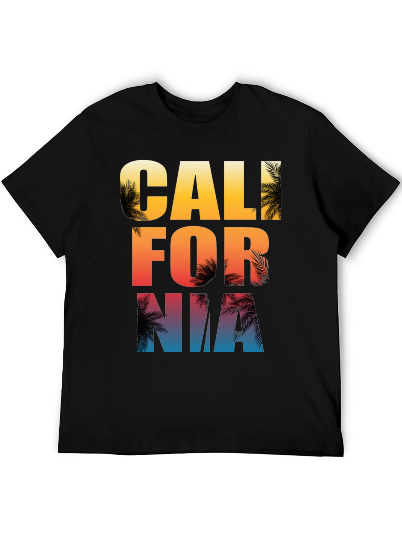 California Palm Tree Graphic Print T-Shirt
