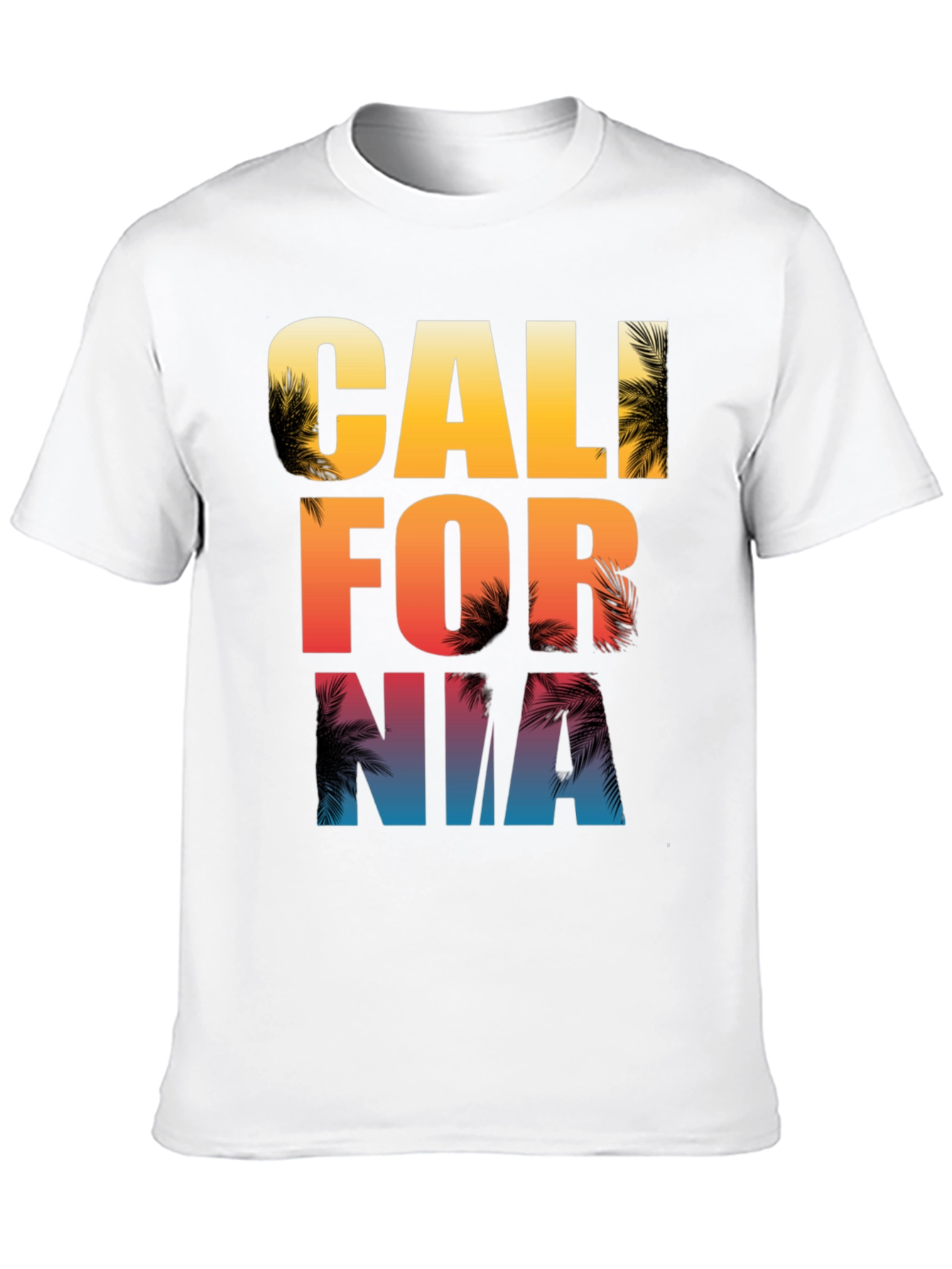 California Palm Tree Graphic Print T-Shirt