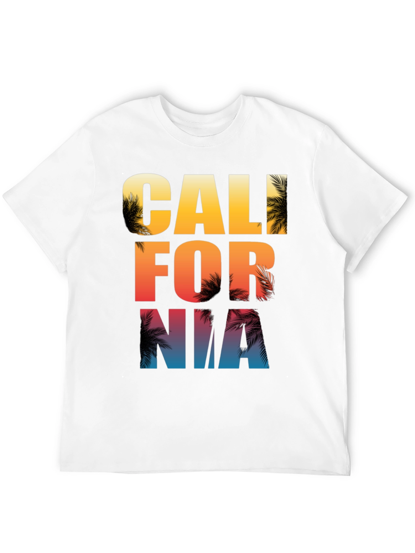 California Palm Tree Graphic Print T-Shirt