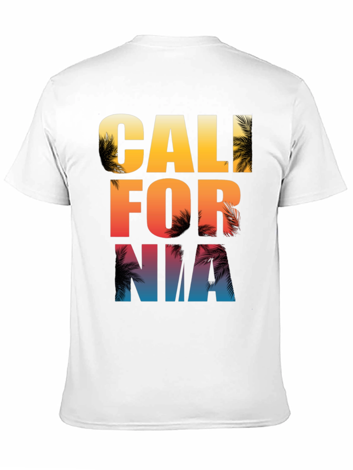 California Palm Tree Graphic Print T-Shirt
