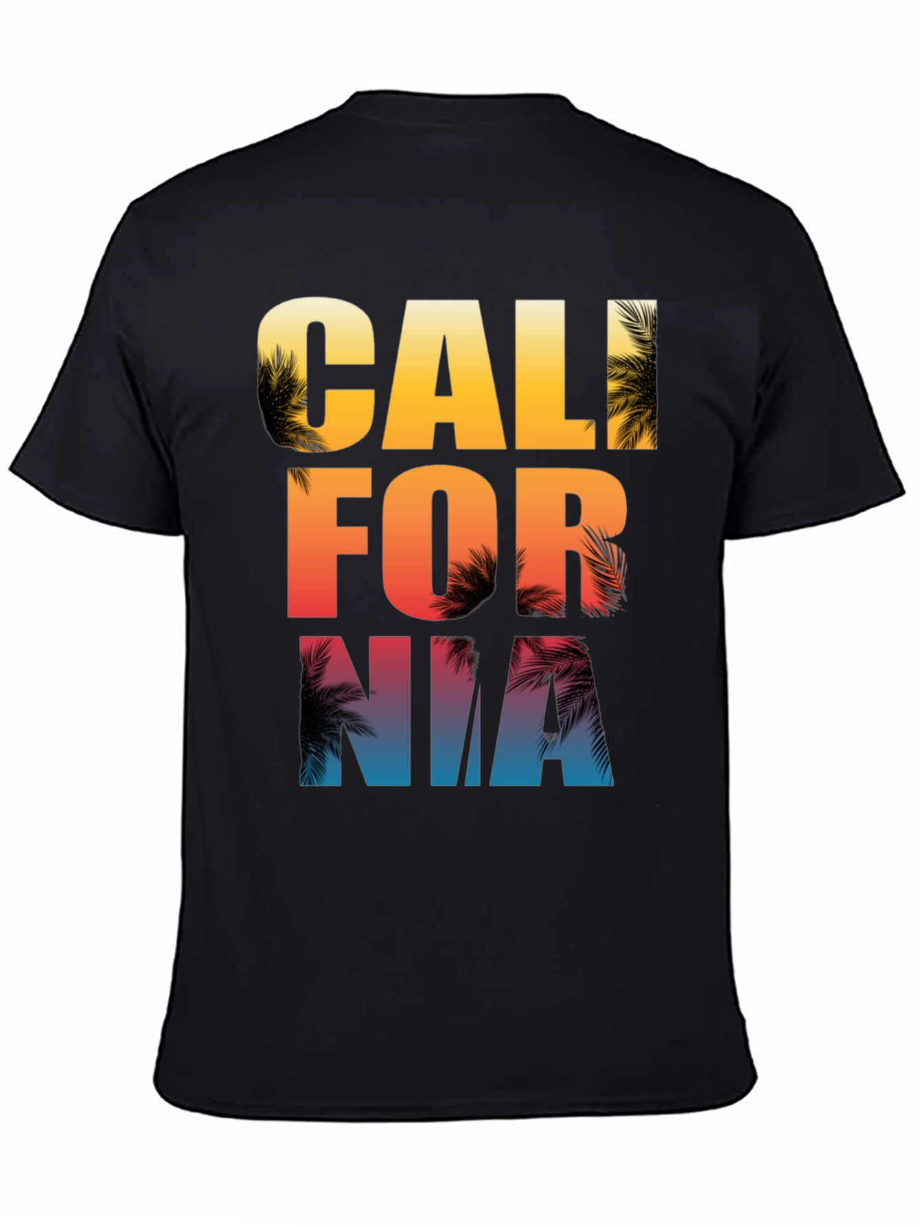 California Palm Tree Graphic Print T-Shirt