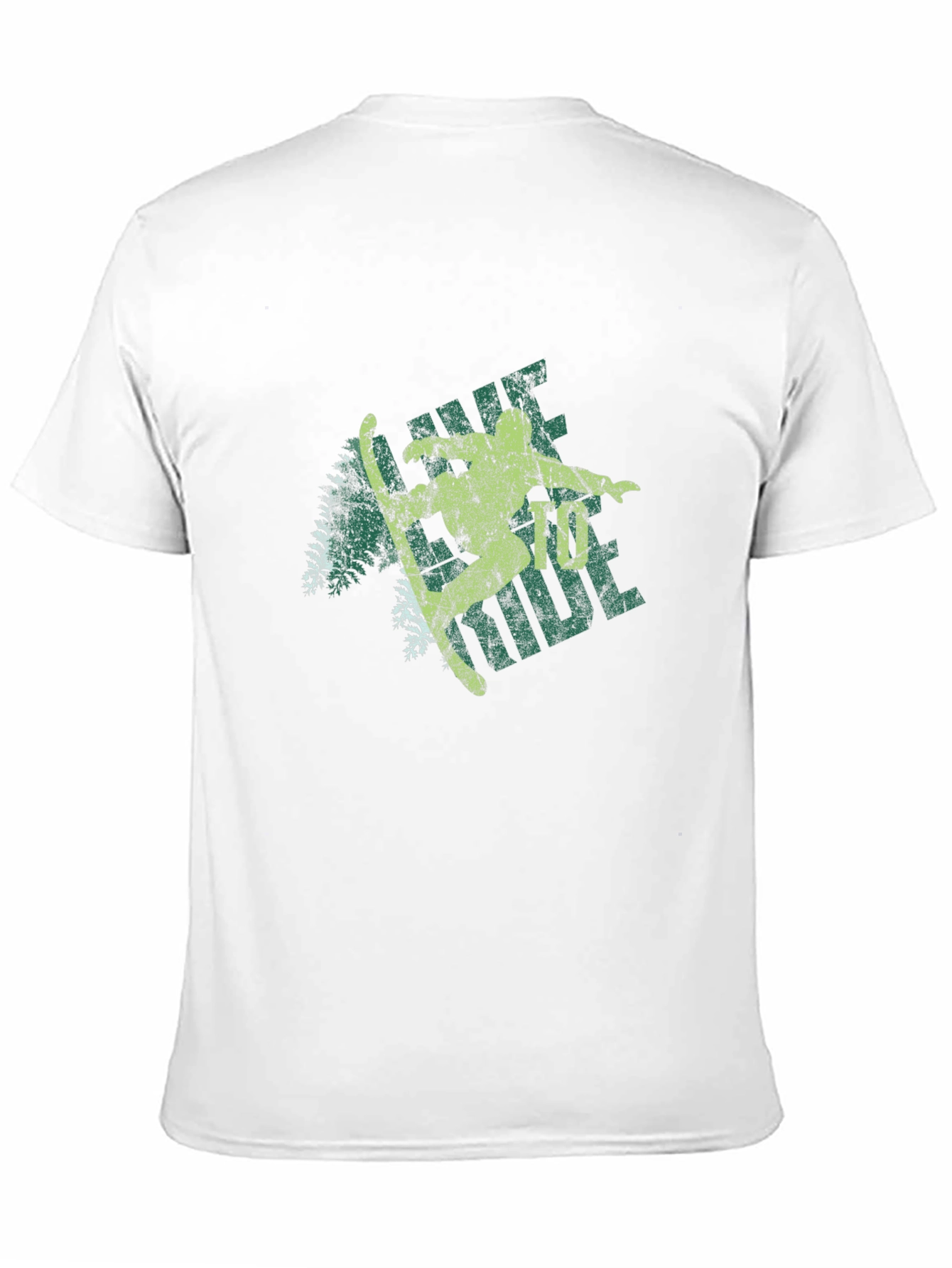 Retro Skier Graphic Tee - Black Cotton Blend